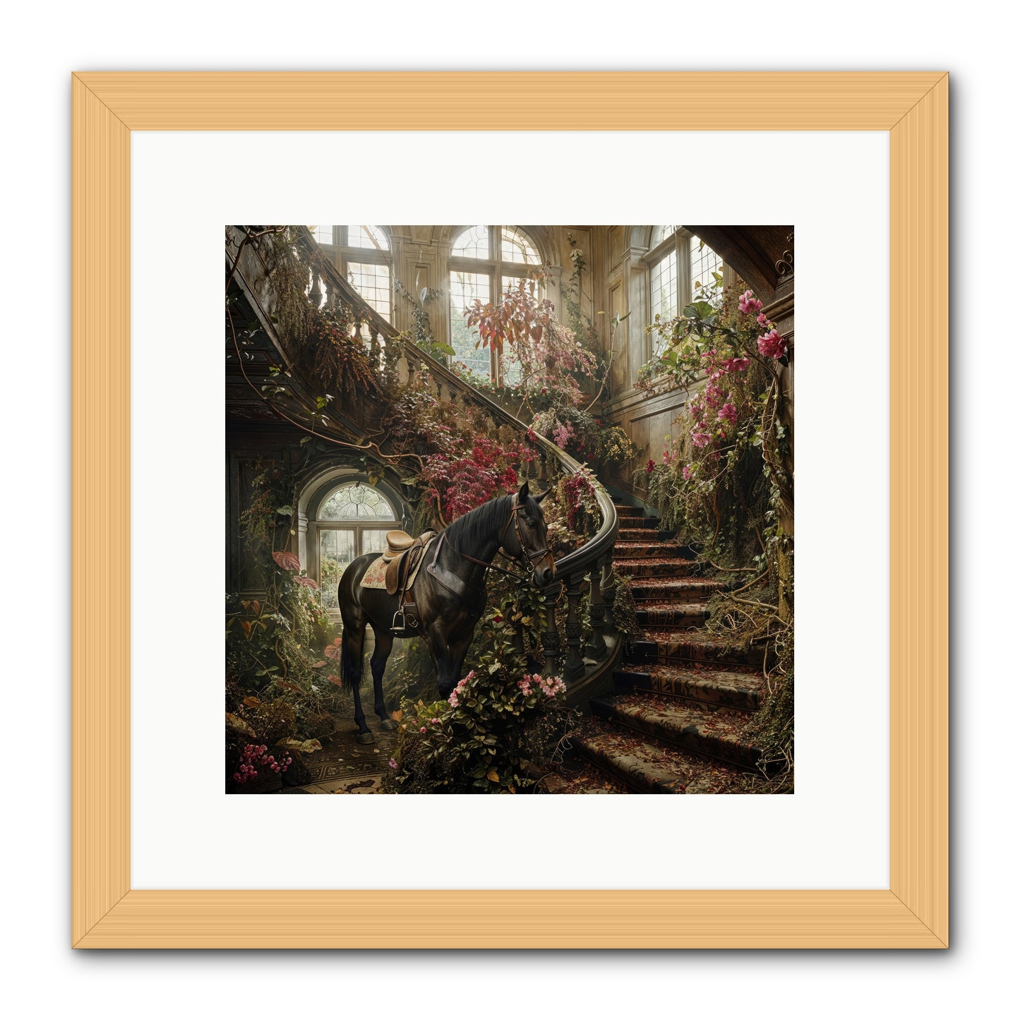 FORGOTTEN WONDERLAND NO.7  -- Framed Print - Natural 12x12
