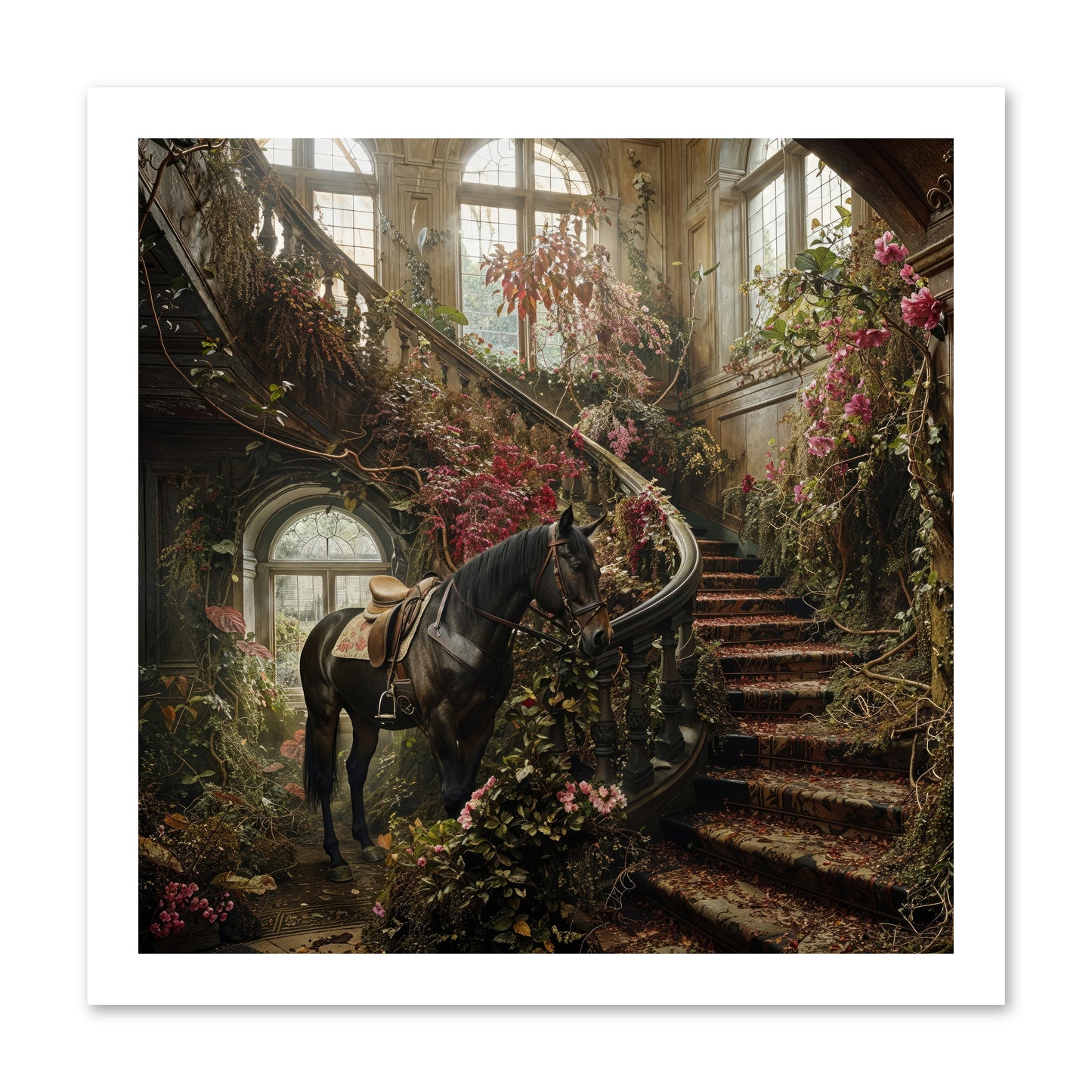 FORGOTTEN WONDERLAND NO.7  -- Loose Canvas Print 16x16