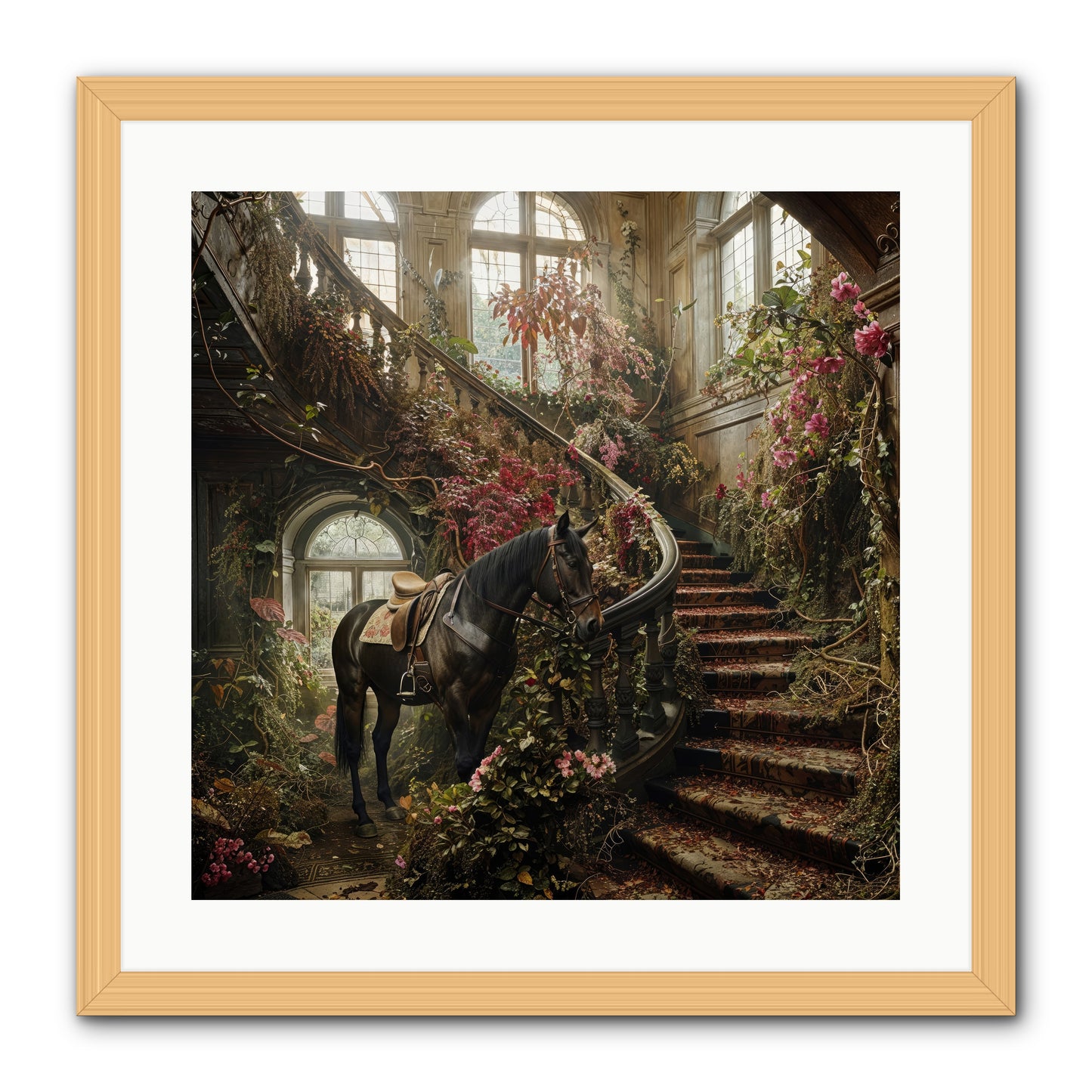 FORGOTTEN WONDERLAND NO.7  -- Framed Print - Natural 20x20