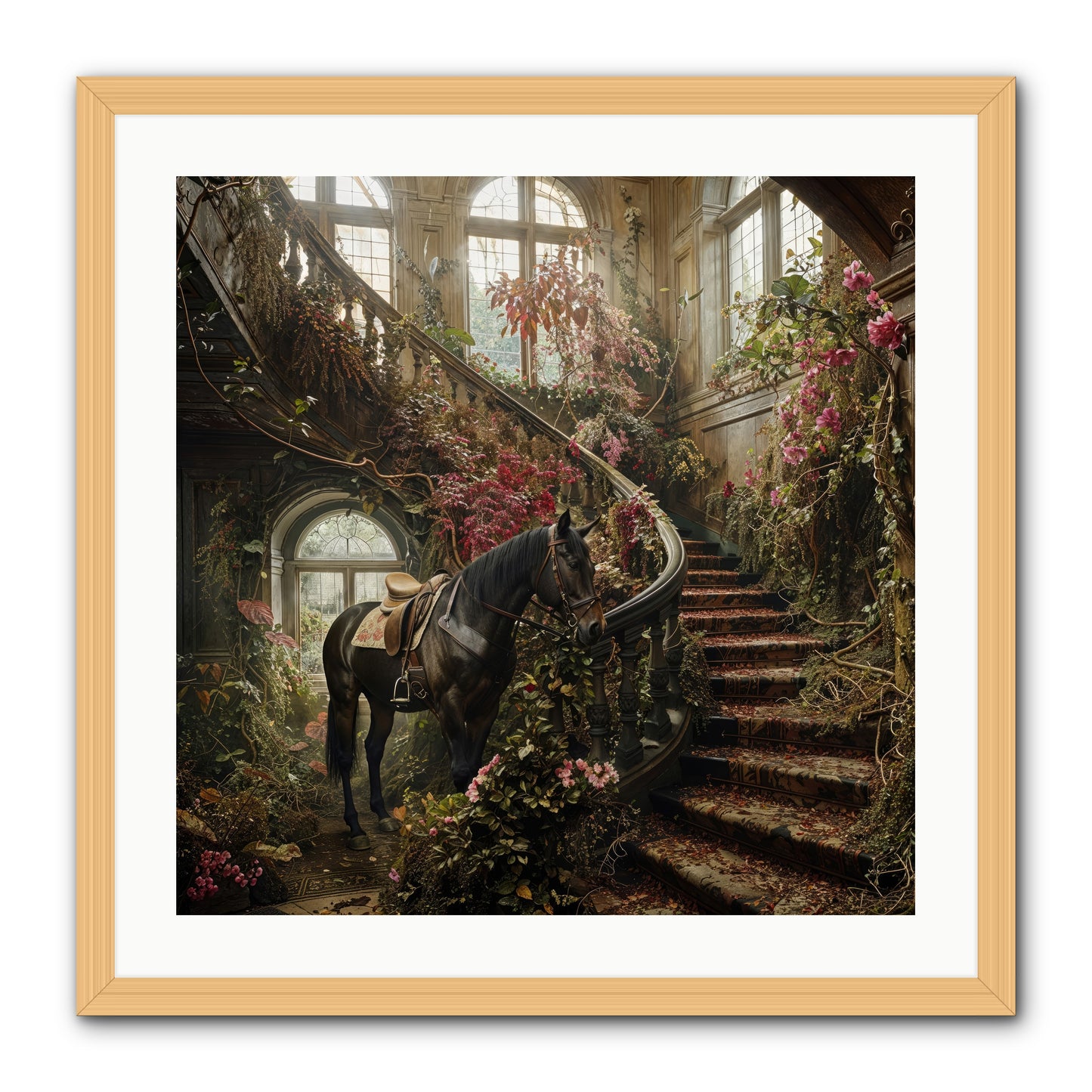 FORGOTTEN WONDERLAND NO.7  -- Framed Print - Natural 24x24