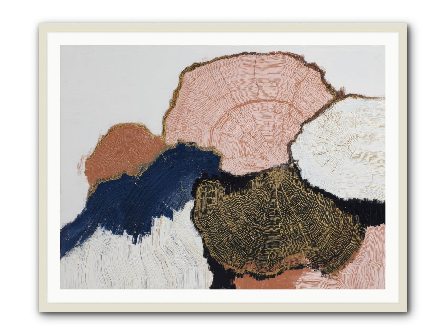 Fade -- Framed Print - White 48x36