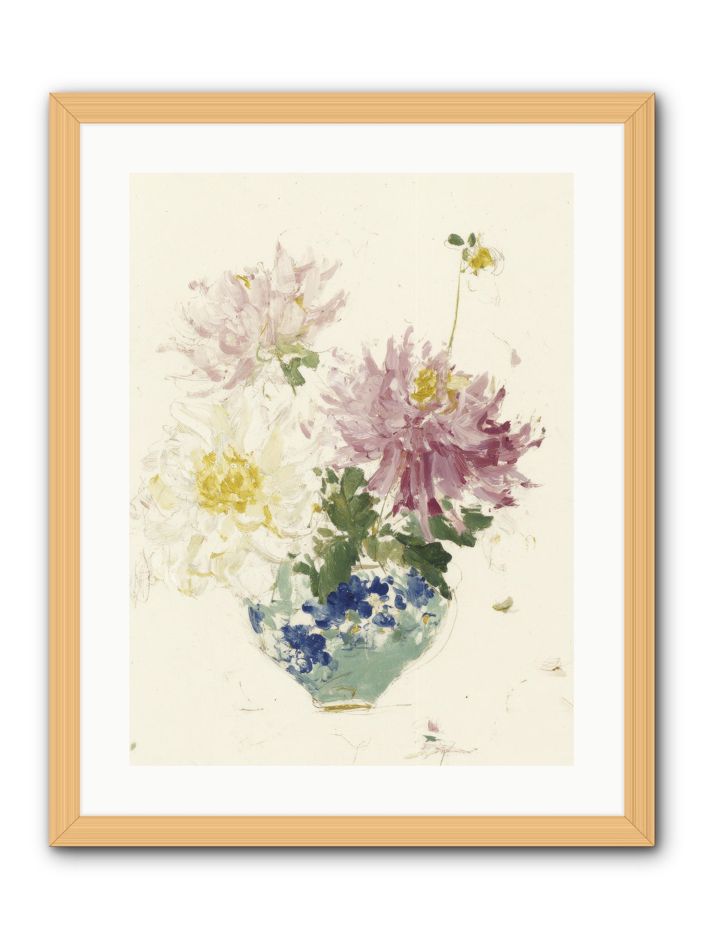 Fading Softly -- Framed Print - Natural 18x24