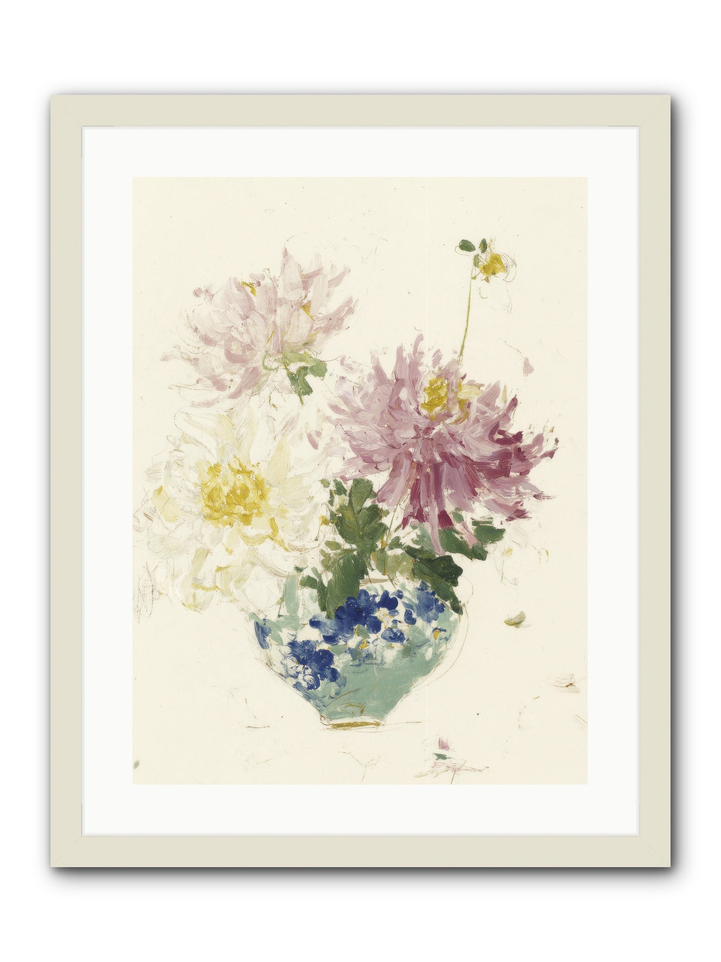 Fading Softly -- Framed Print - White 18x24