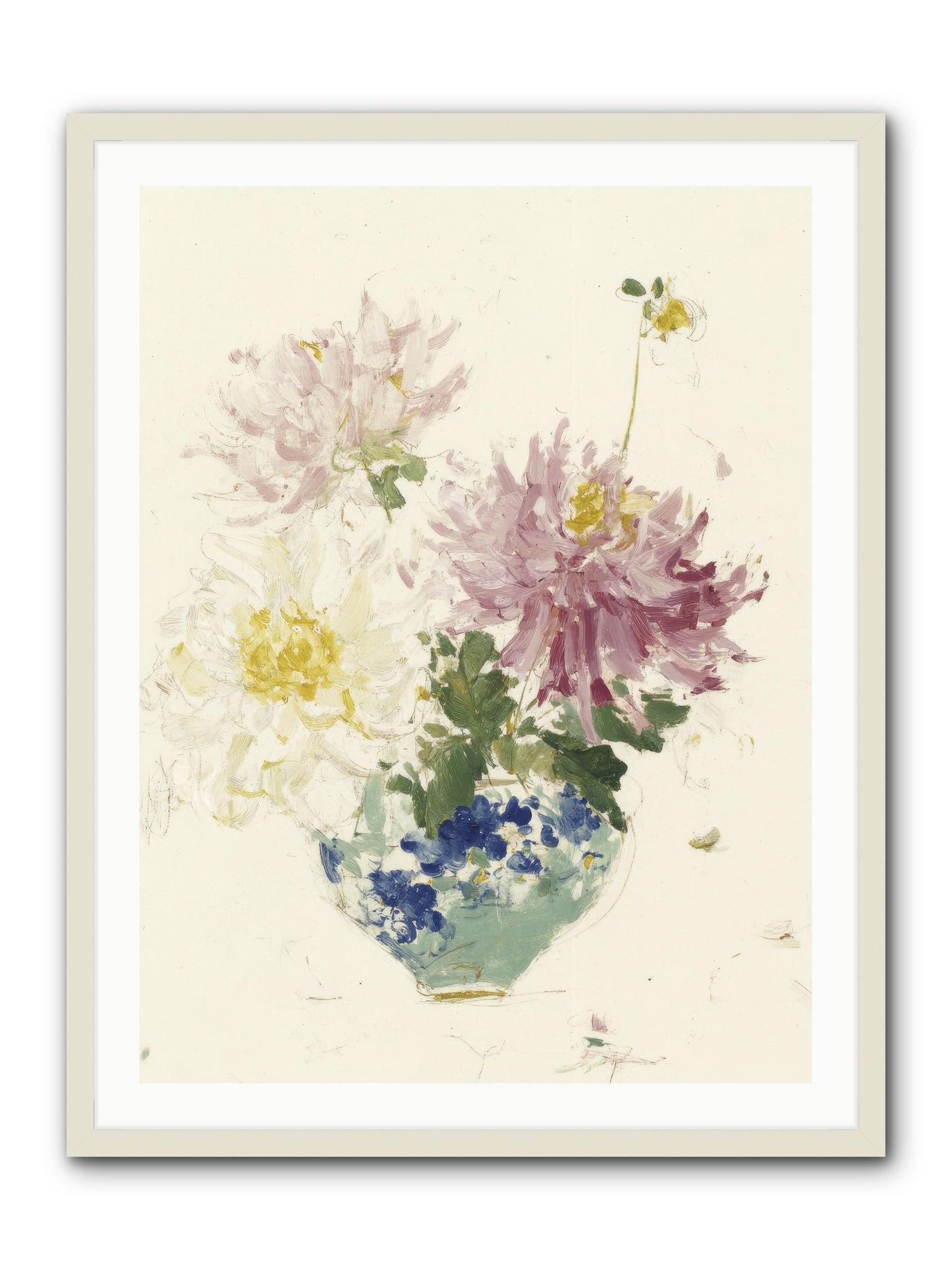 Fading Softly -- Framed Print - White 30x40