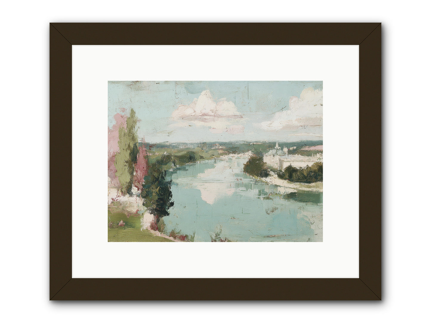 Fading into Distance -- Framed Print - Black 12x9