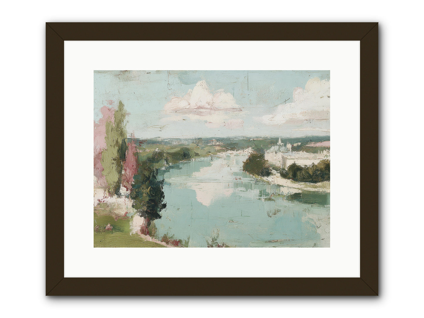 Fading into Distance -- Framed Print - Black 16x12