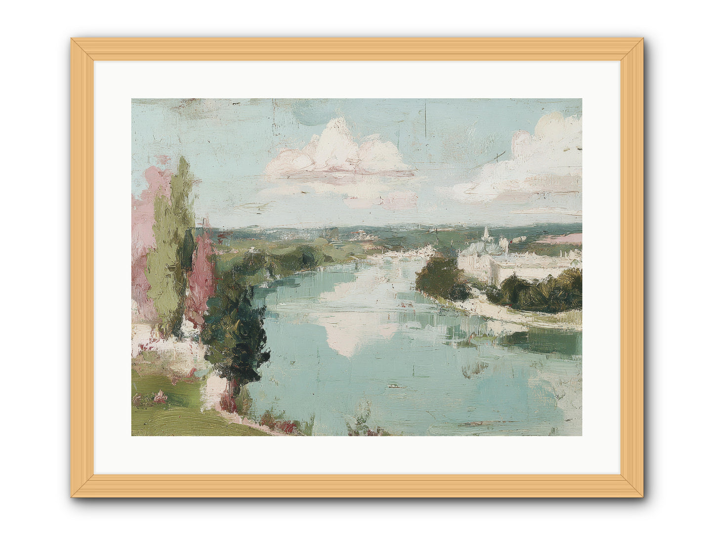 Fading into Distance -- Framed Print - Natural 24x18