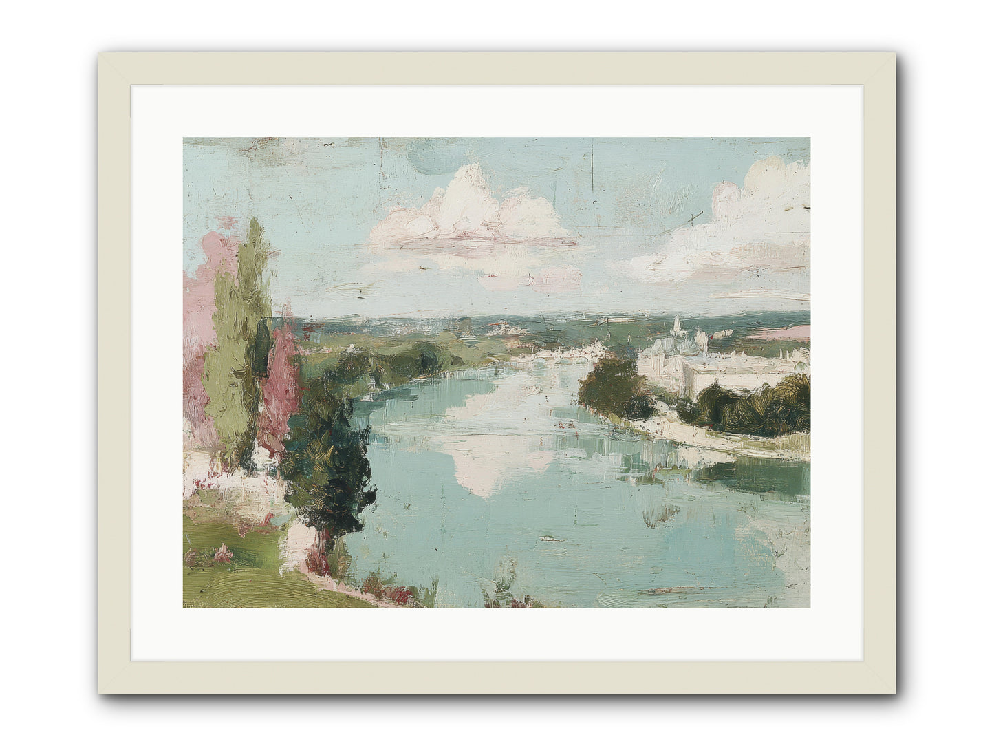 Fading into Distance -- Framed Print - White 24x18