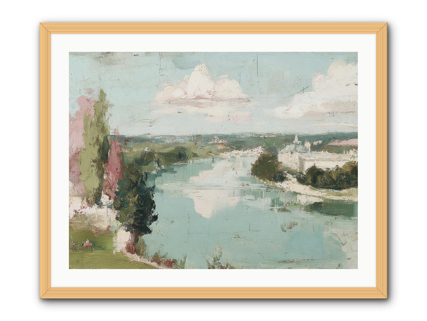 Fading into Distance -- Framed Print - Natural 32x24