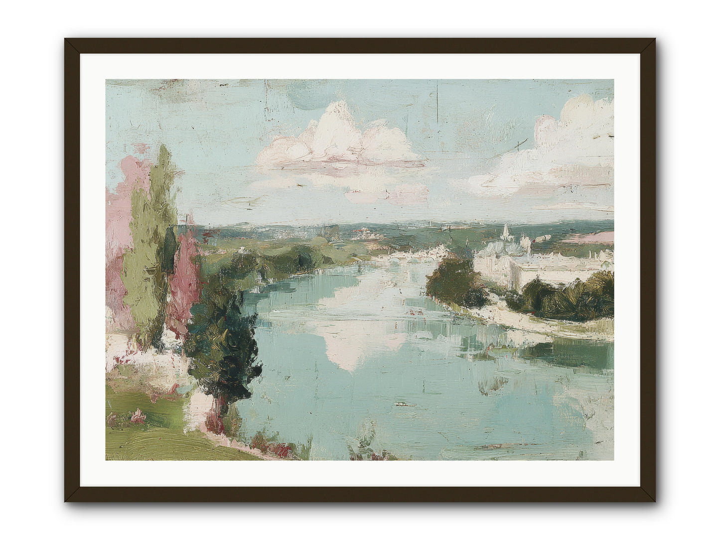 Fading into Distance -- Framed Print - Black 40x30