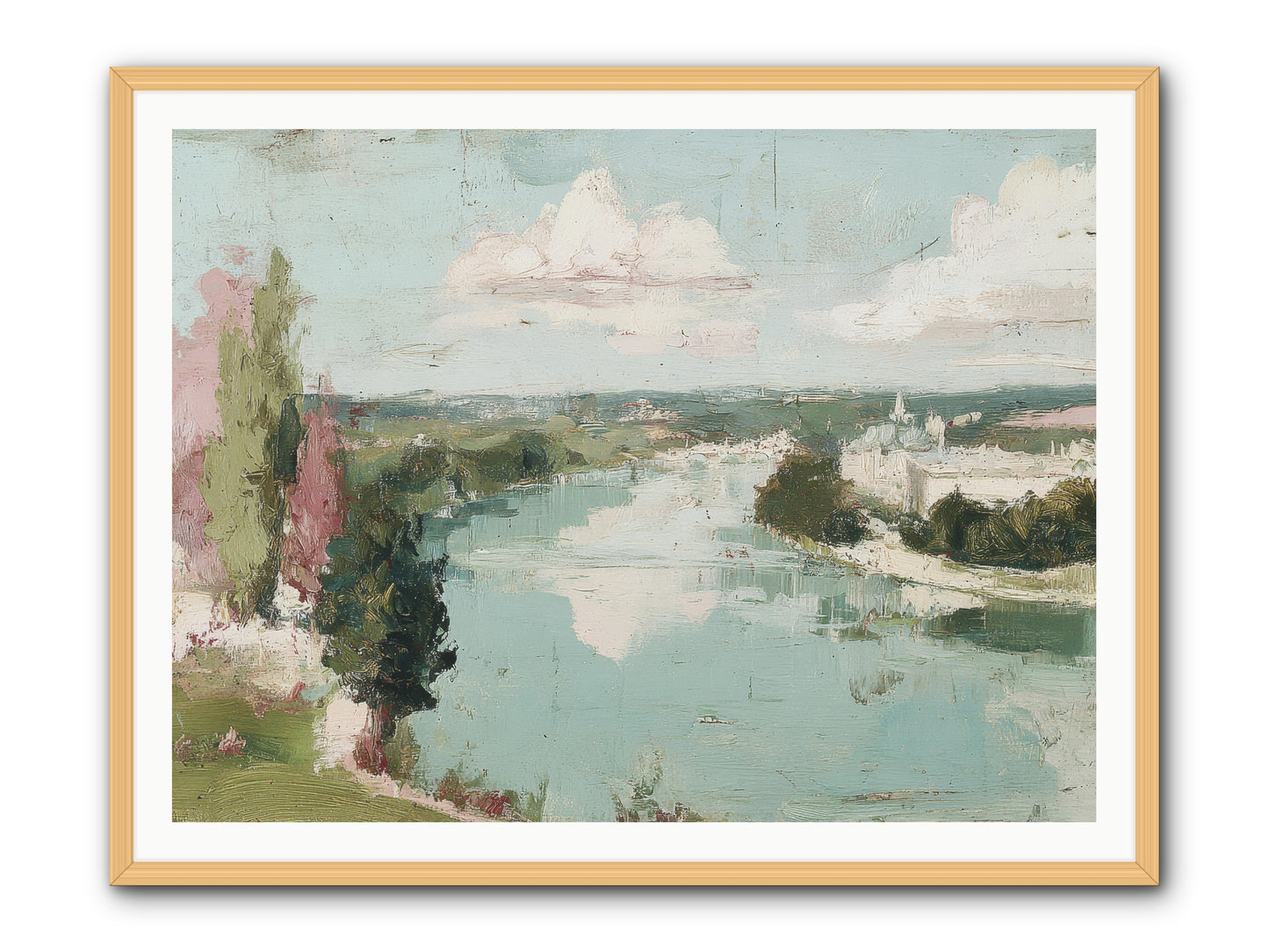 Fading into Distance -- Framed Print - Natural 48x36