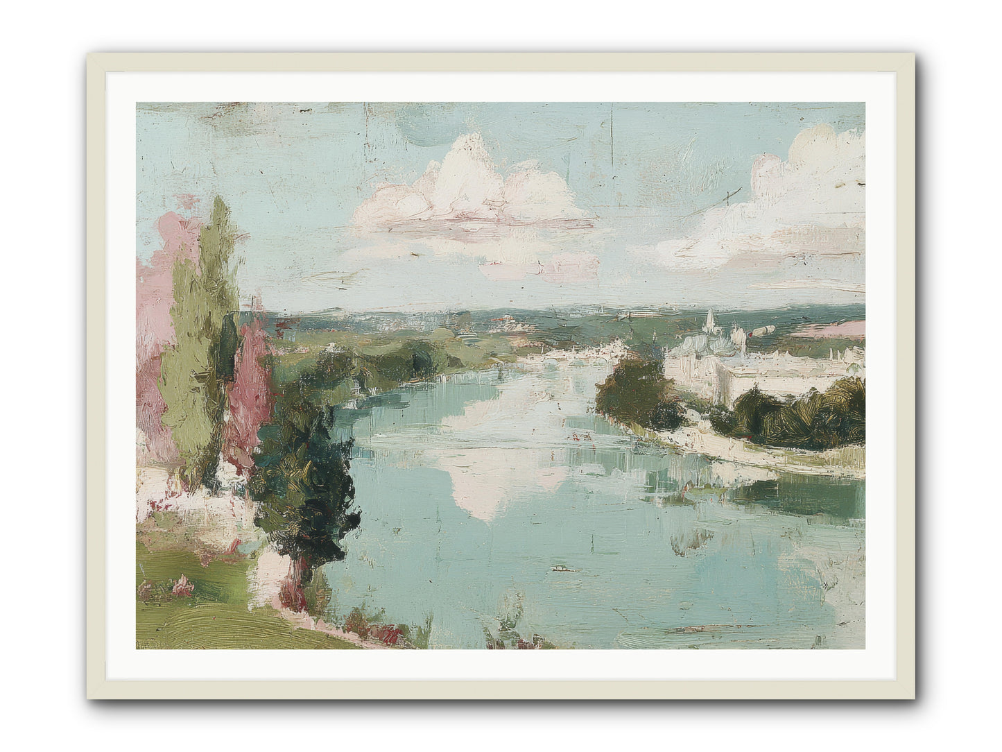 Fading into Distance -- Framed Print - White 48x36