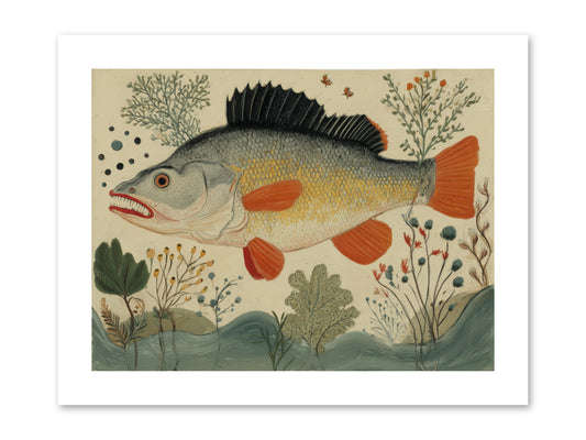 Fairy Tale Fins -- Paper Print 12x9