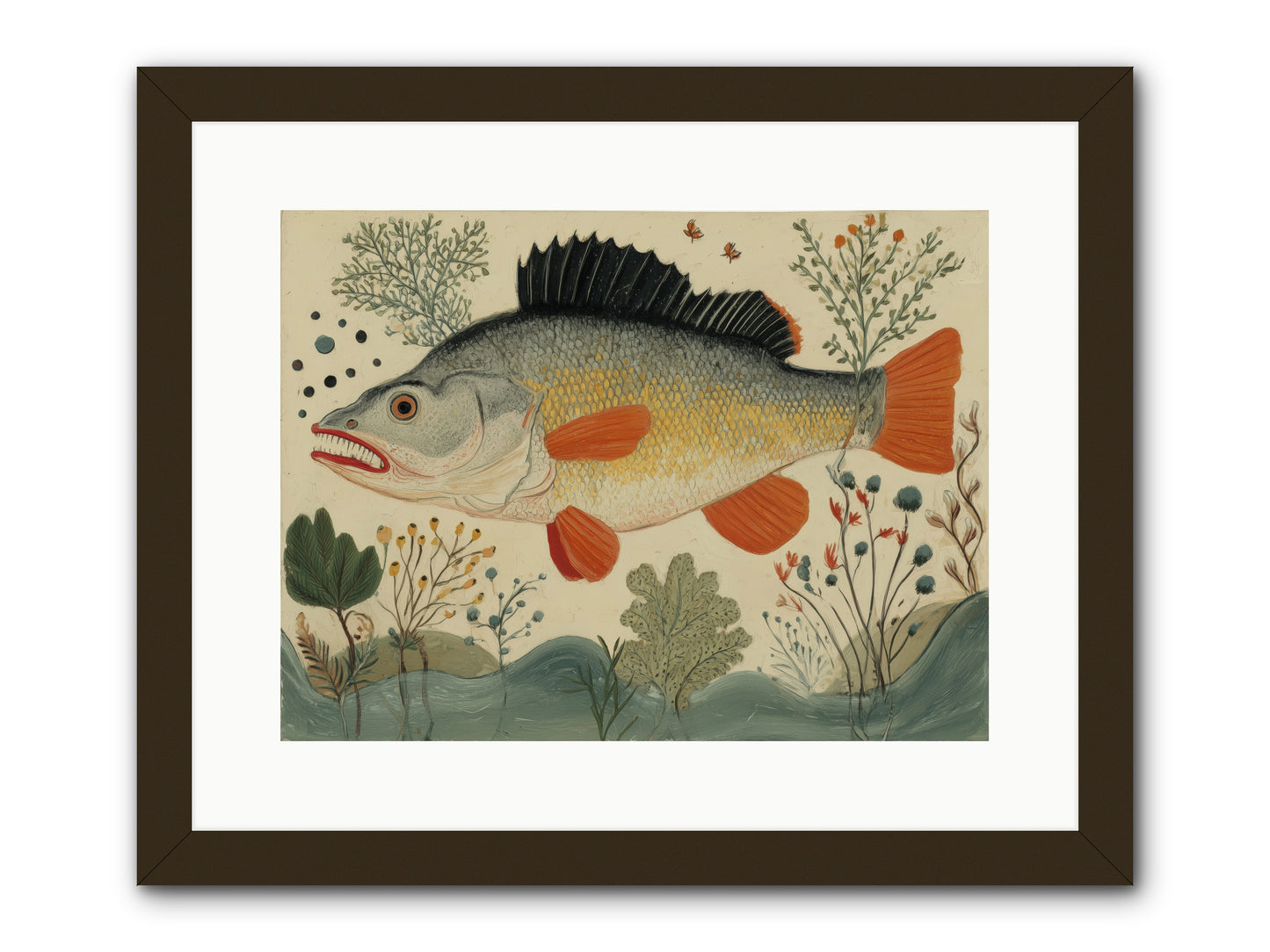 Fairy Tale Fins -- Framed Print - Black 16x12
