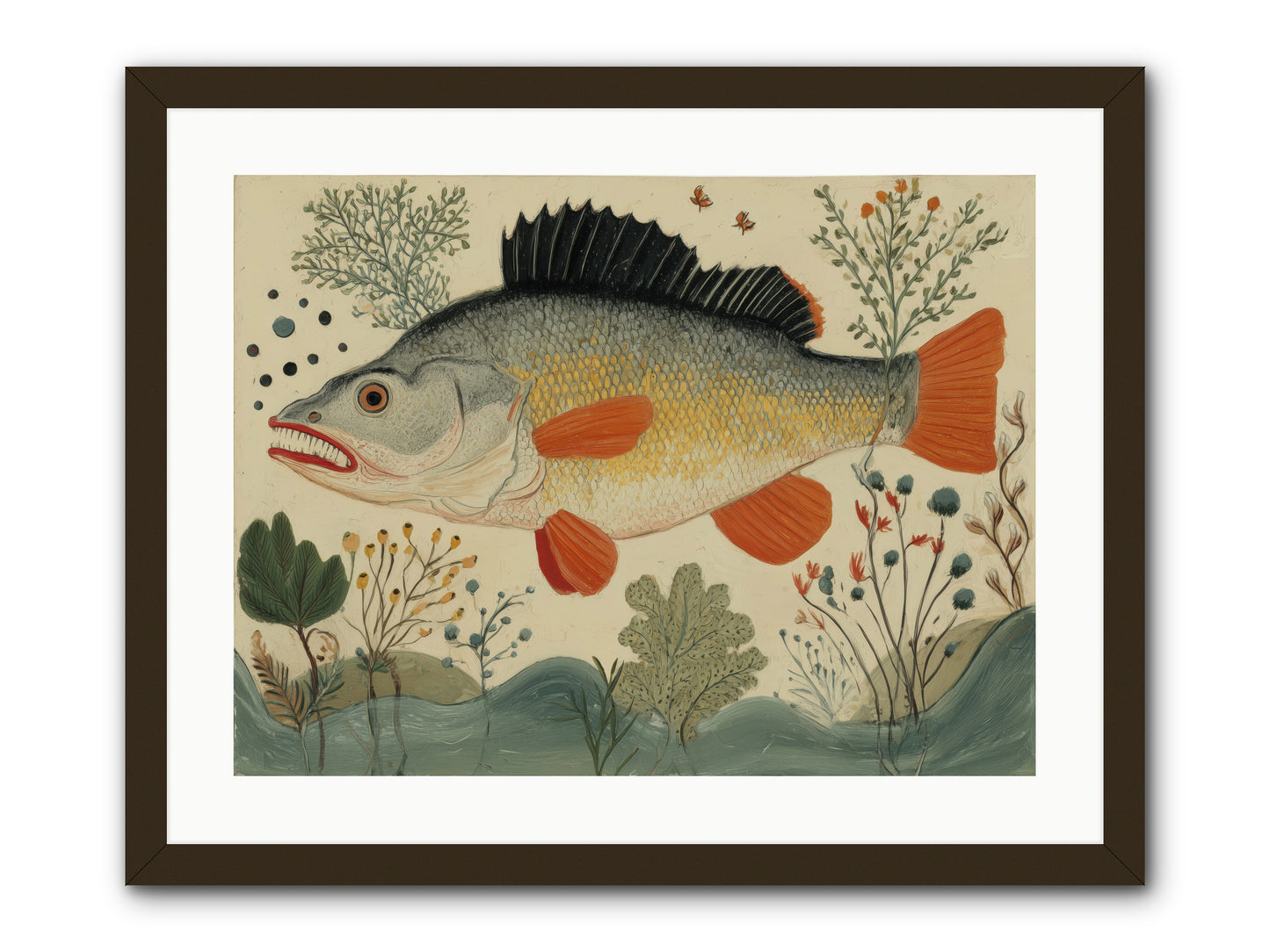 Fairy Tale Fins -- Framed Print - Black 24x18