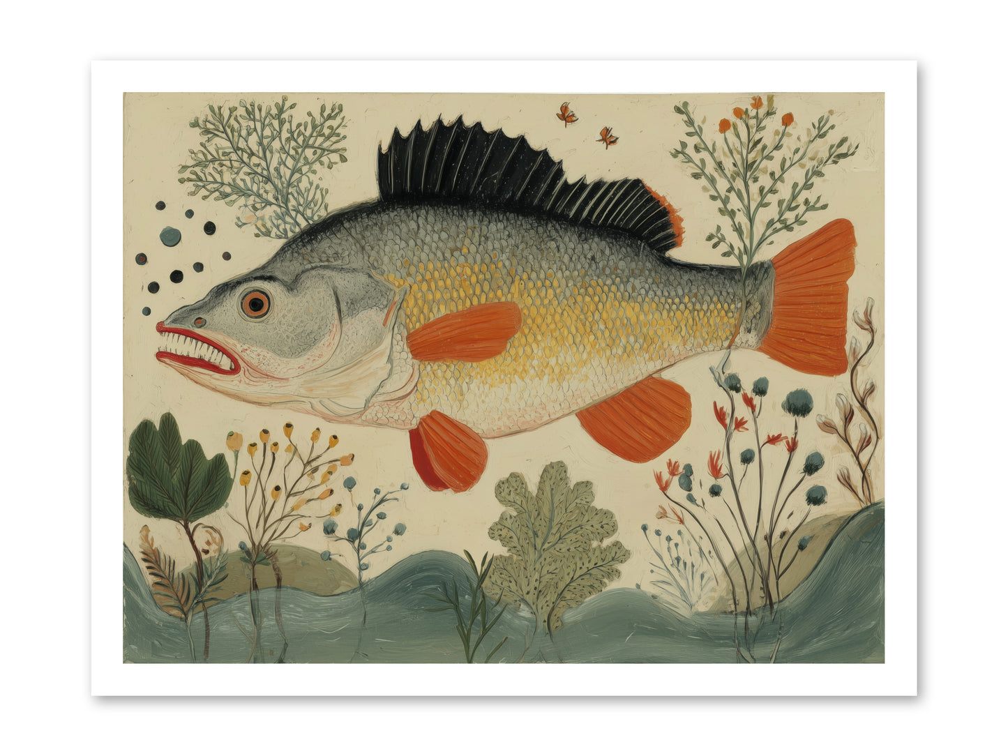 Fairy Tale Fins -- Paper Print 24x18