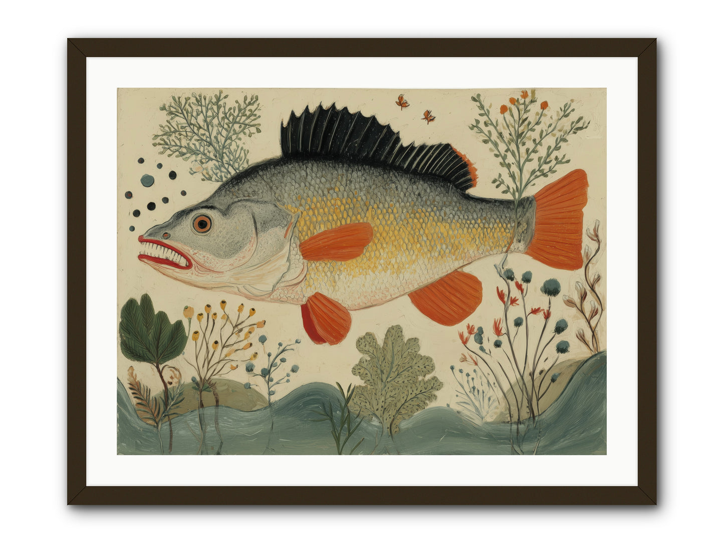 Fairy Tale Fins -- Framed Print - Black 32x24