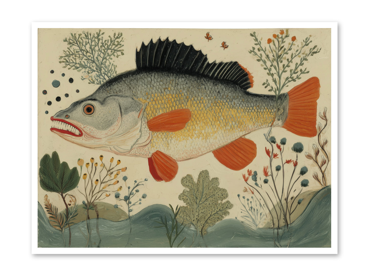 Fairy Tale Fins -- Loose Canvas Print 48x36