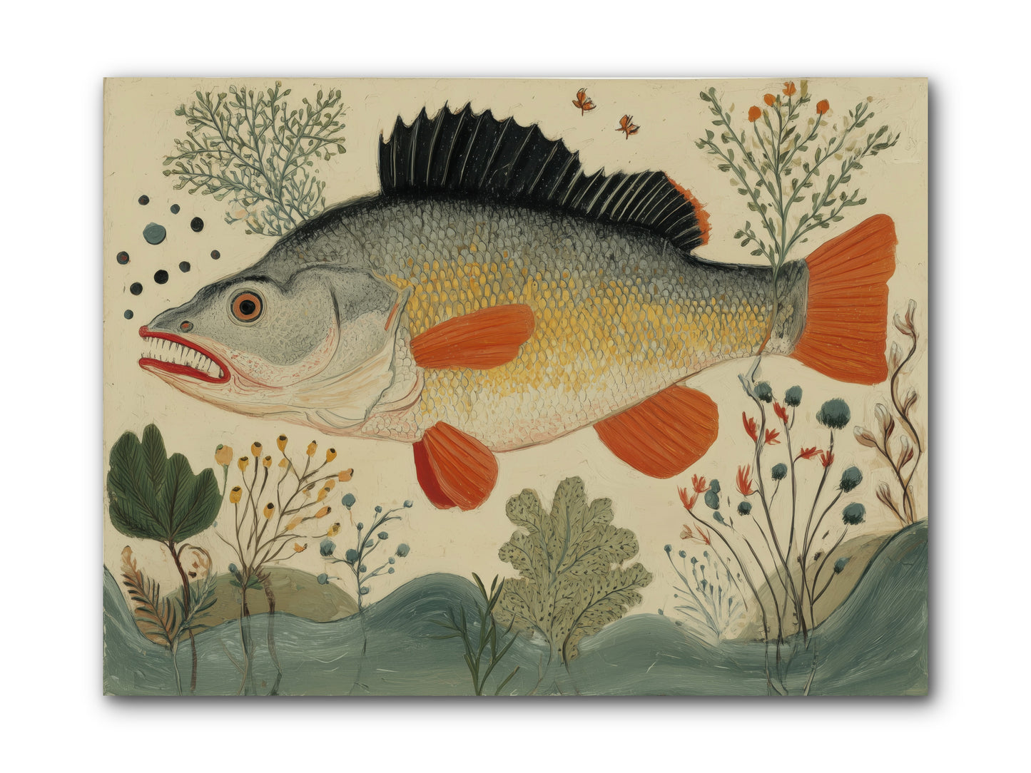 Fairy Tale Fins -- Wrapped Canvas 12x9