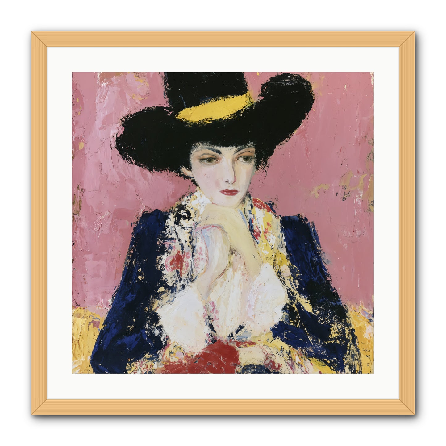 Faith Restored -- Framed Print - Natural 24x24