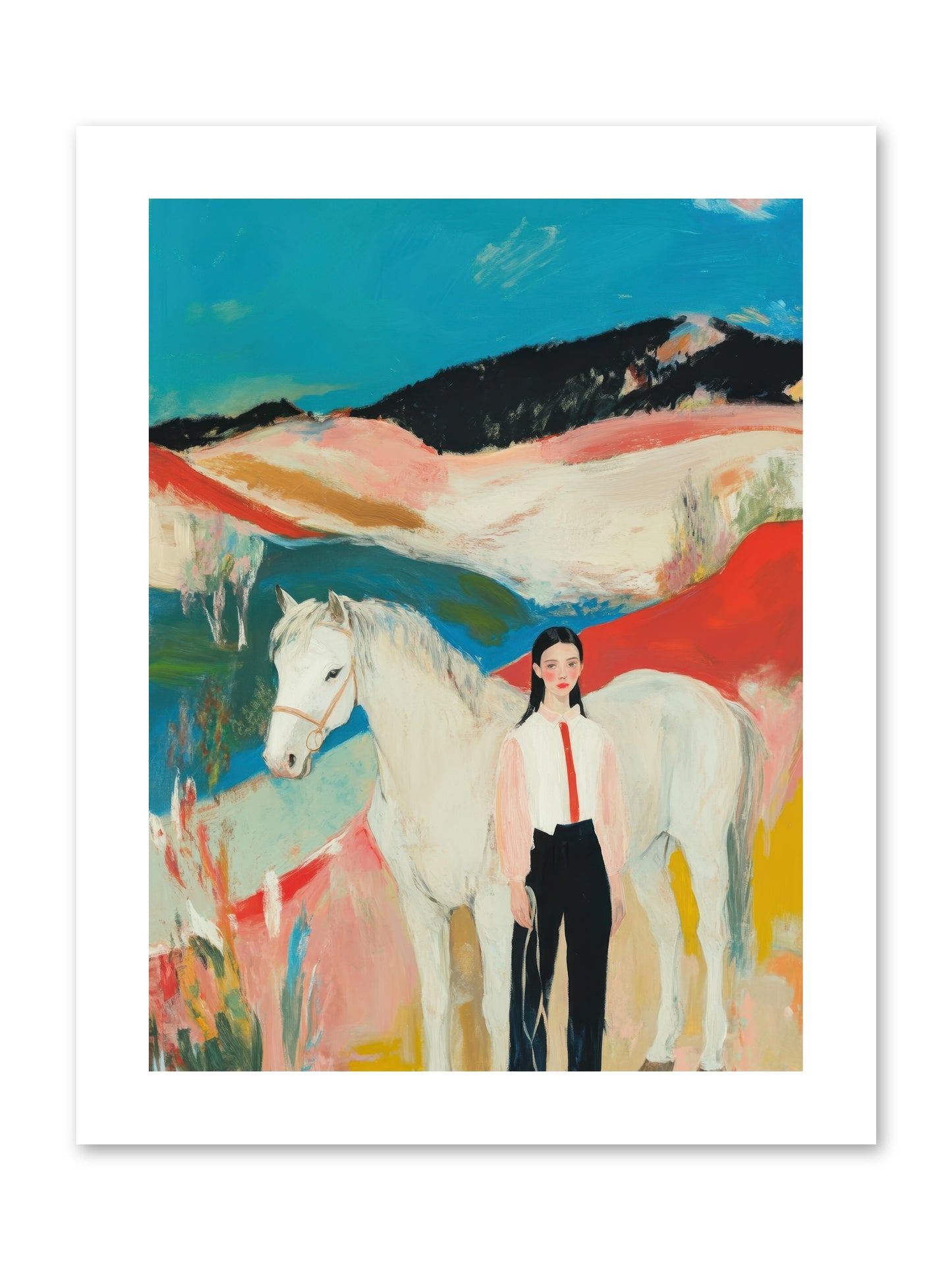 Faithful Hooves & Heartstrings -- Paper Print 9x12