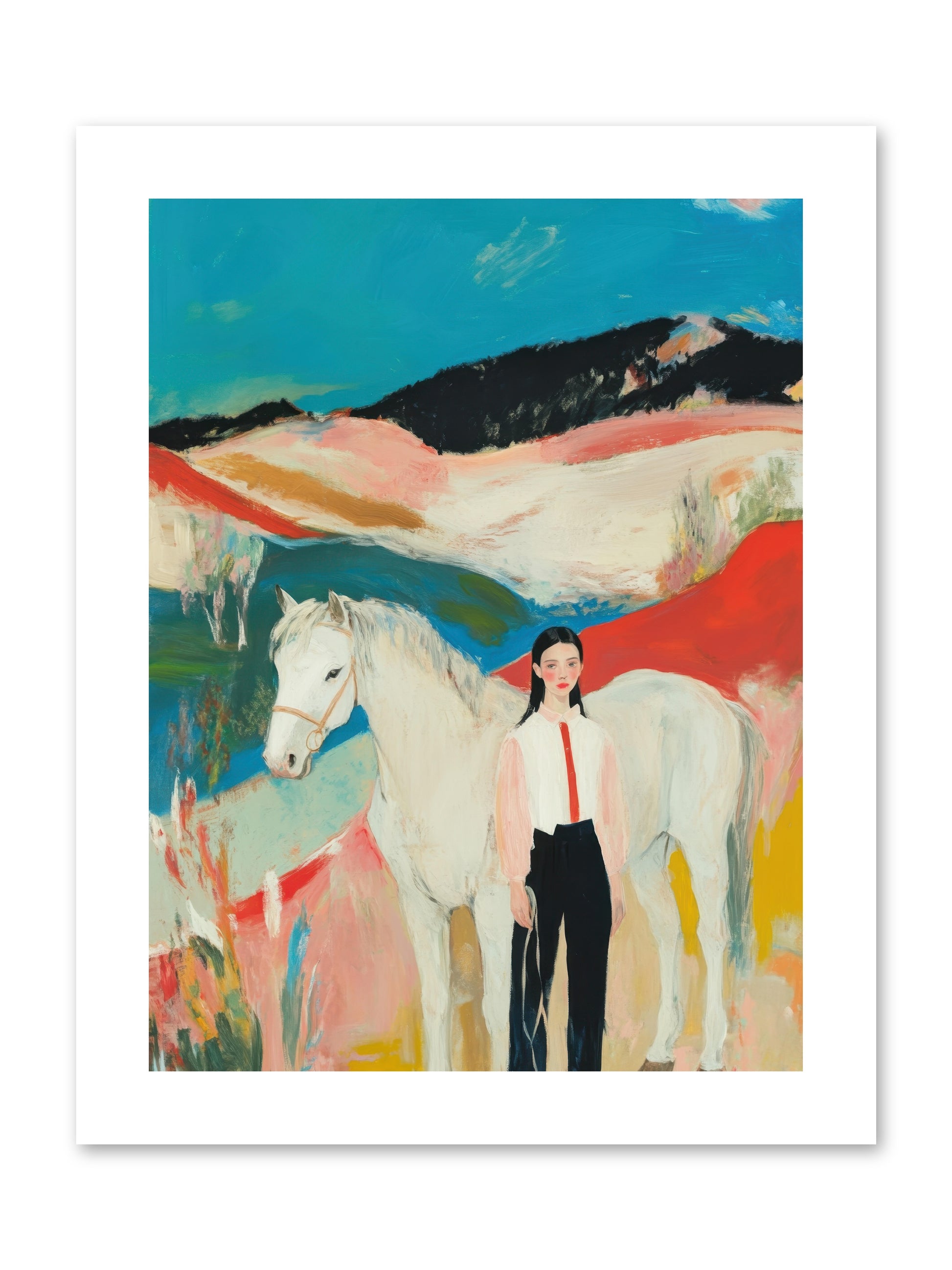 Faithful Hooves & Heartstrings -- Paper Print 9x12