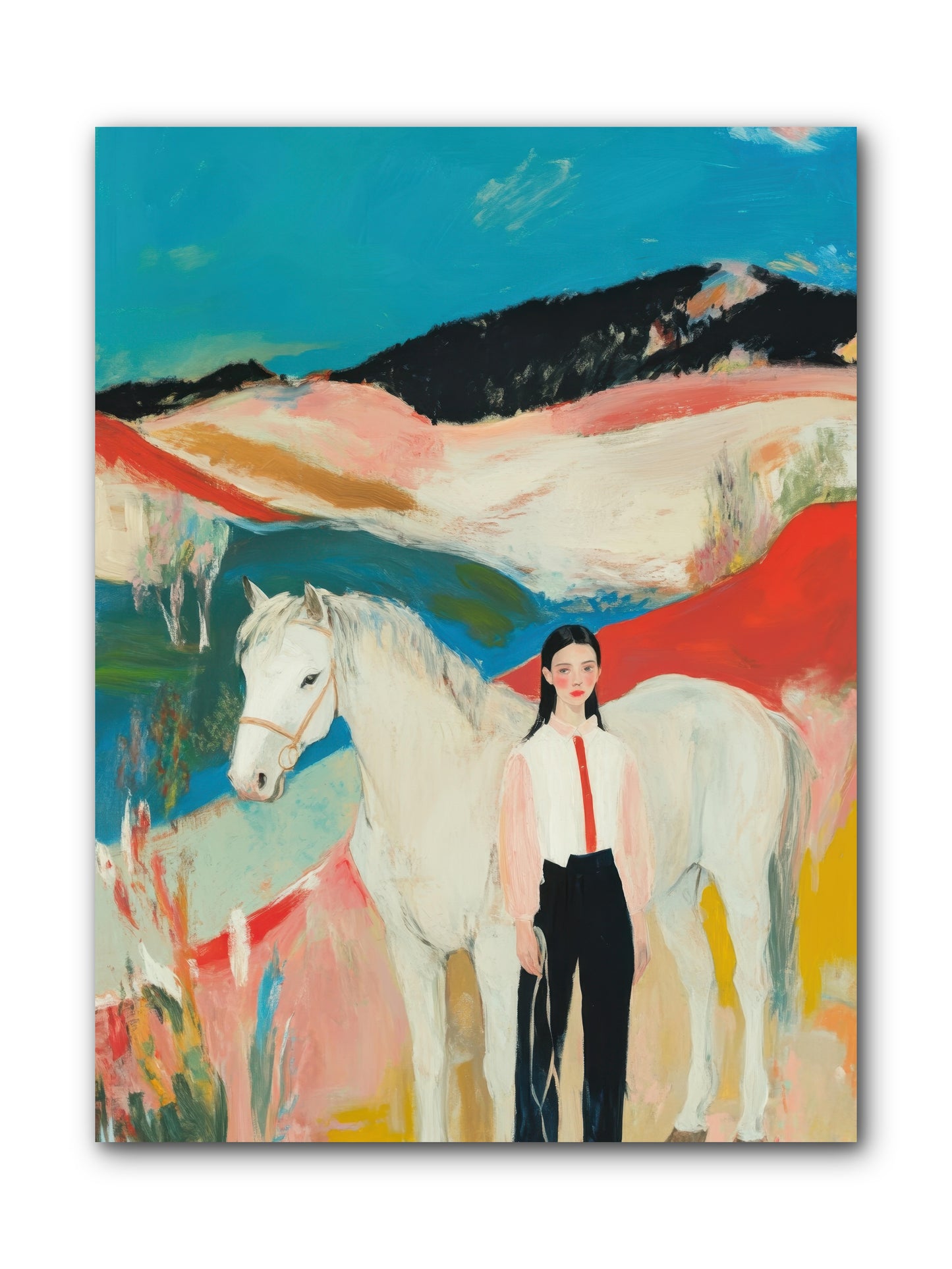 Faithful Hooves & Heartstrings -- Wrapped Canvas 9x12
