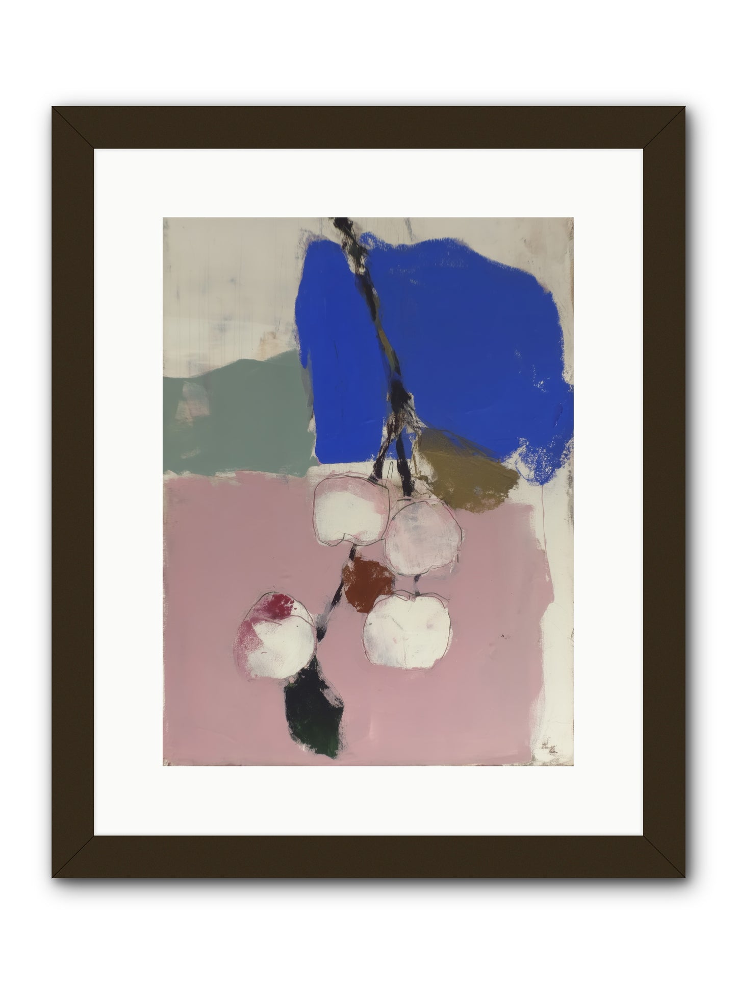 Fallow Orchard -- Framed Print - Black 12x16
