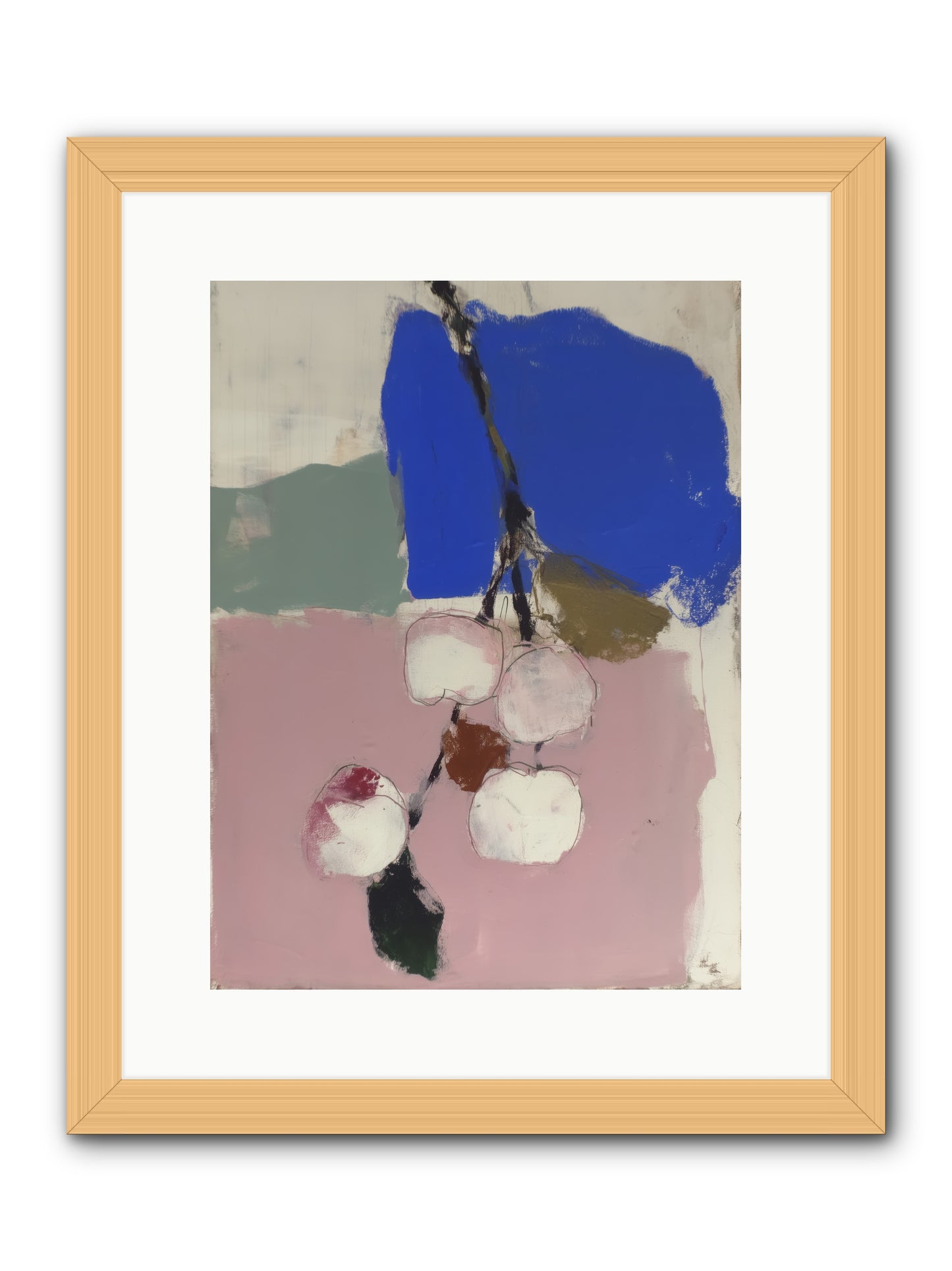 Fallow Orchard -- Framed Print - Natural 12x16