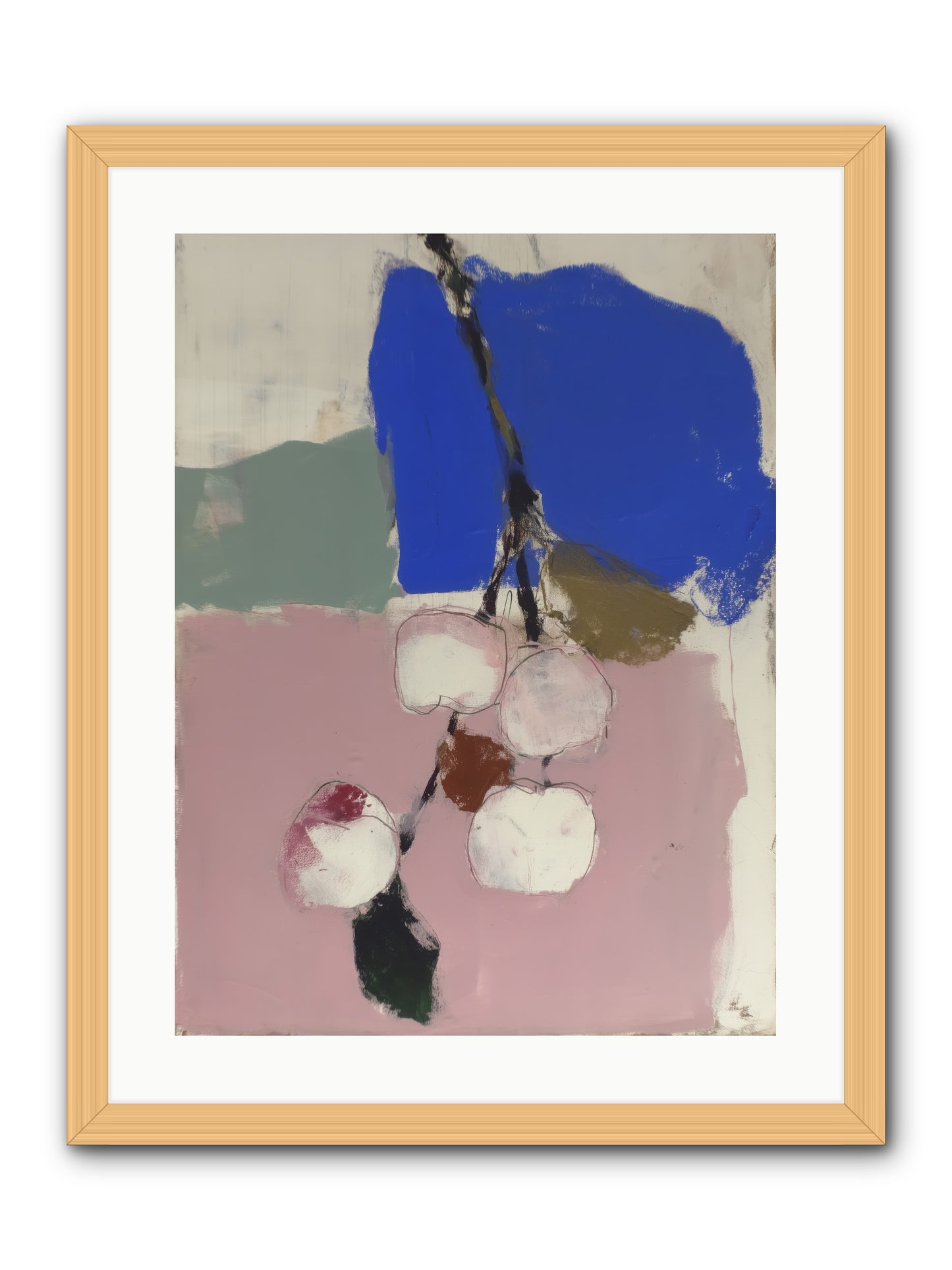 Fallow Orchard -- Framed Print - Natural 18x24