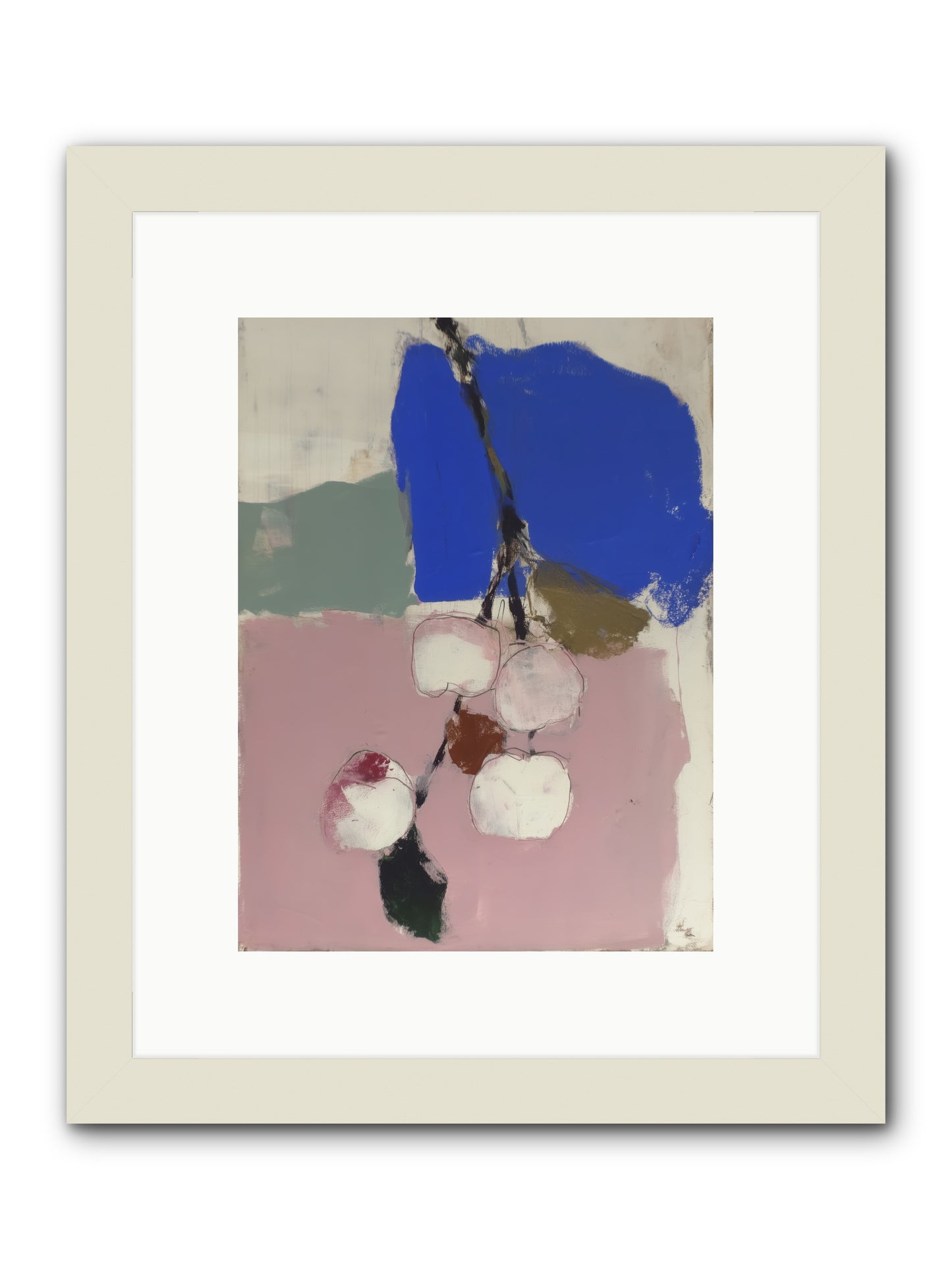 Fallow Orchard -- Framed Print - White 9x12