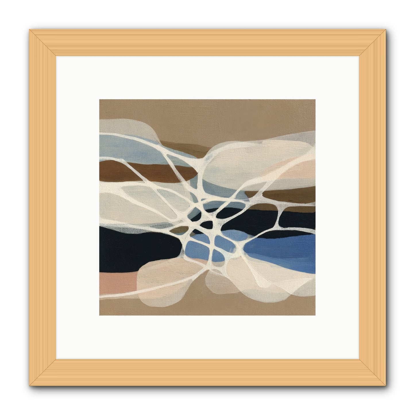 Fallow Reach -- Framed Print - Natural 10x10