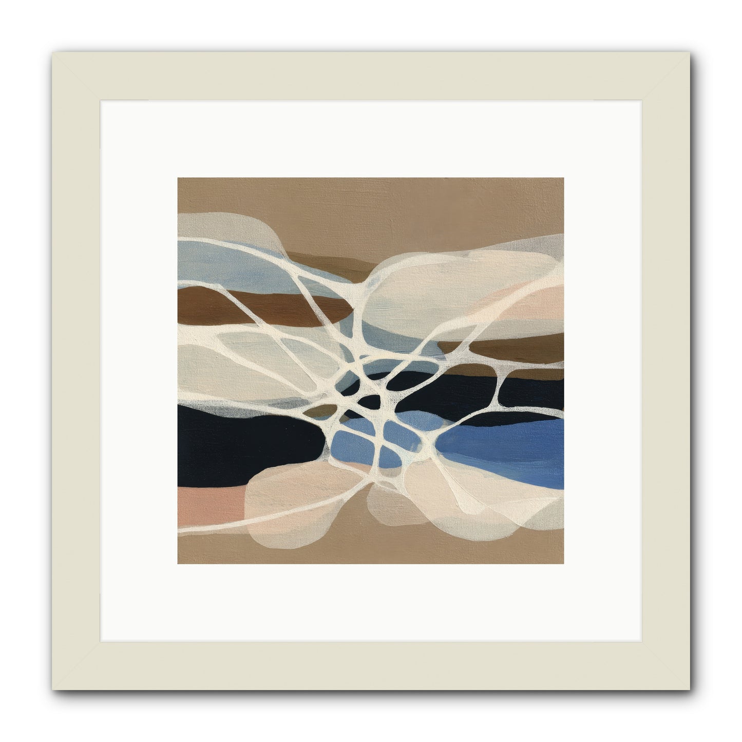 Fallow Reach -- Framed Print - White 10x10