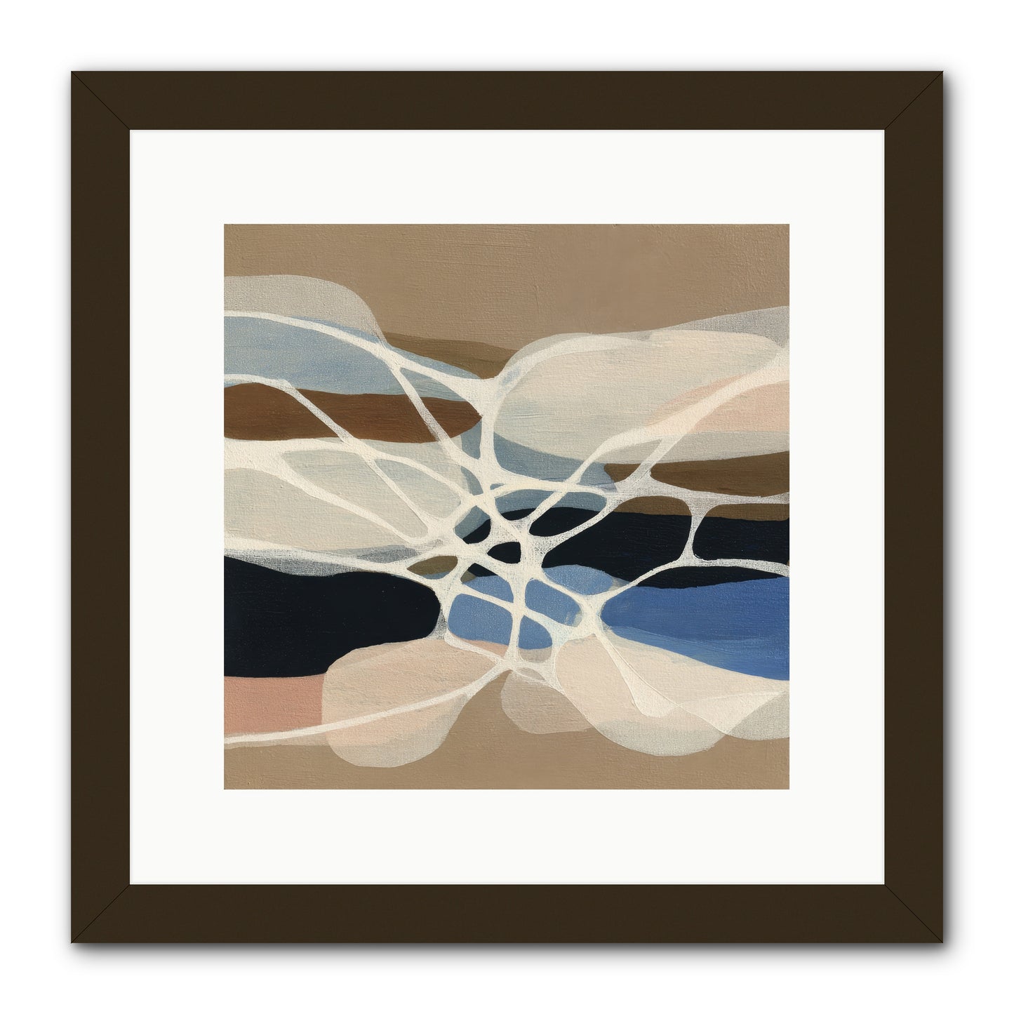 Fallow Reach -- Framed Print - Black 12x12