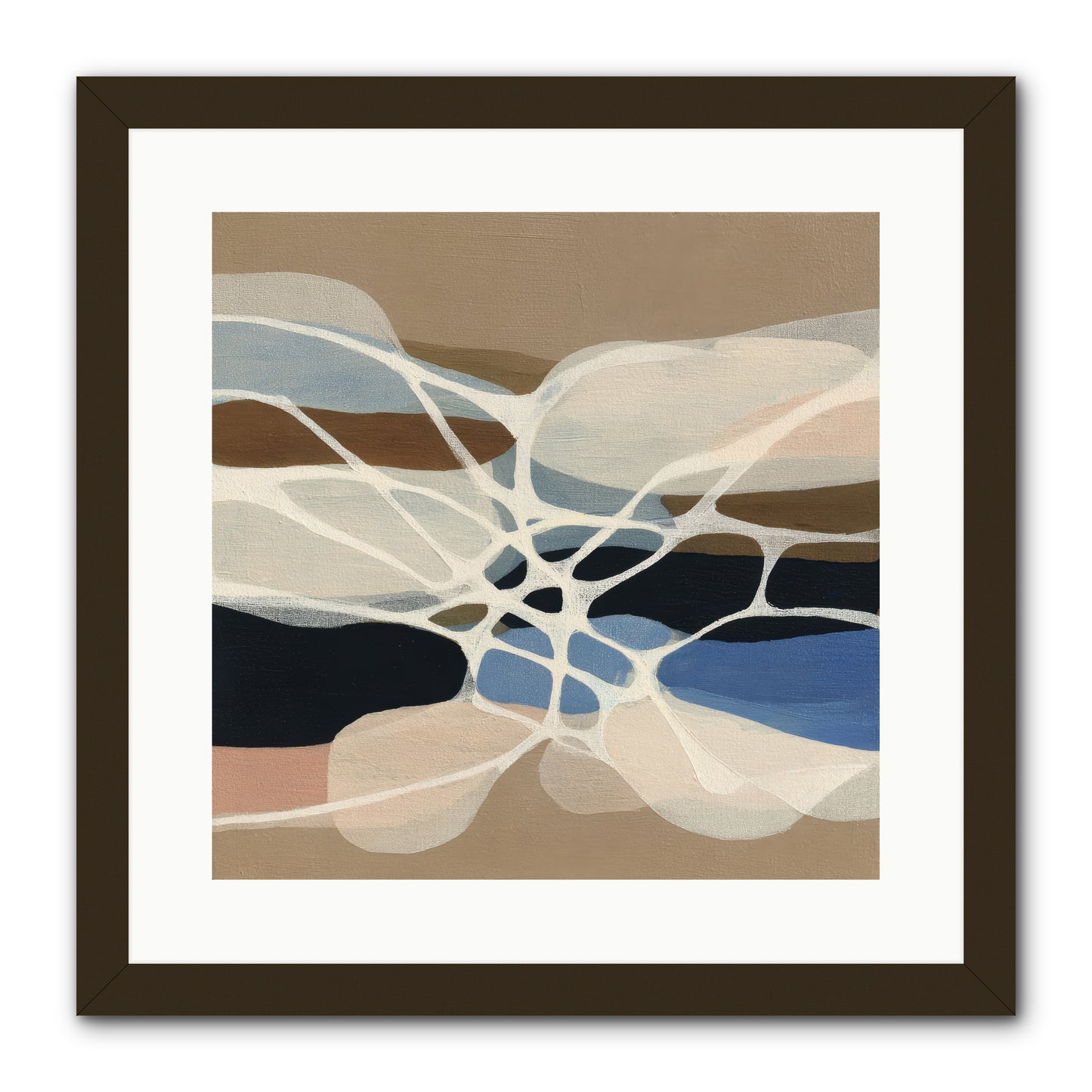 Fallow Reach -- Framed Print - Black 16x16