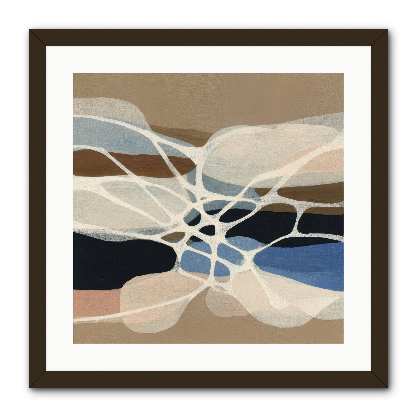 Fallow Reach -- Framed Print - Black 20x20