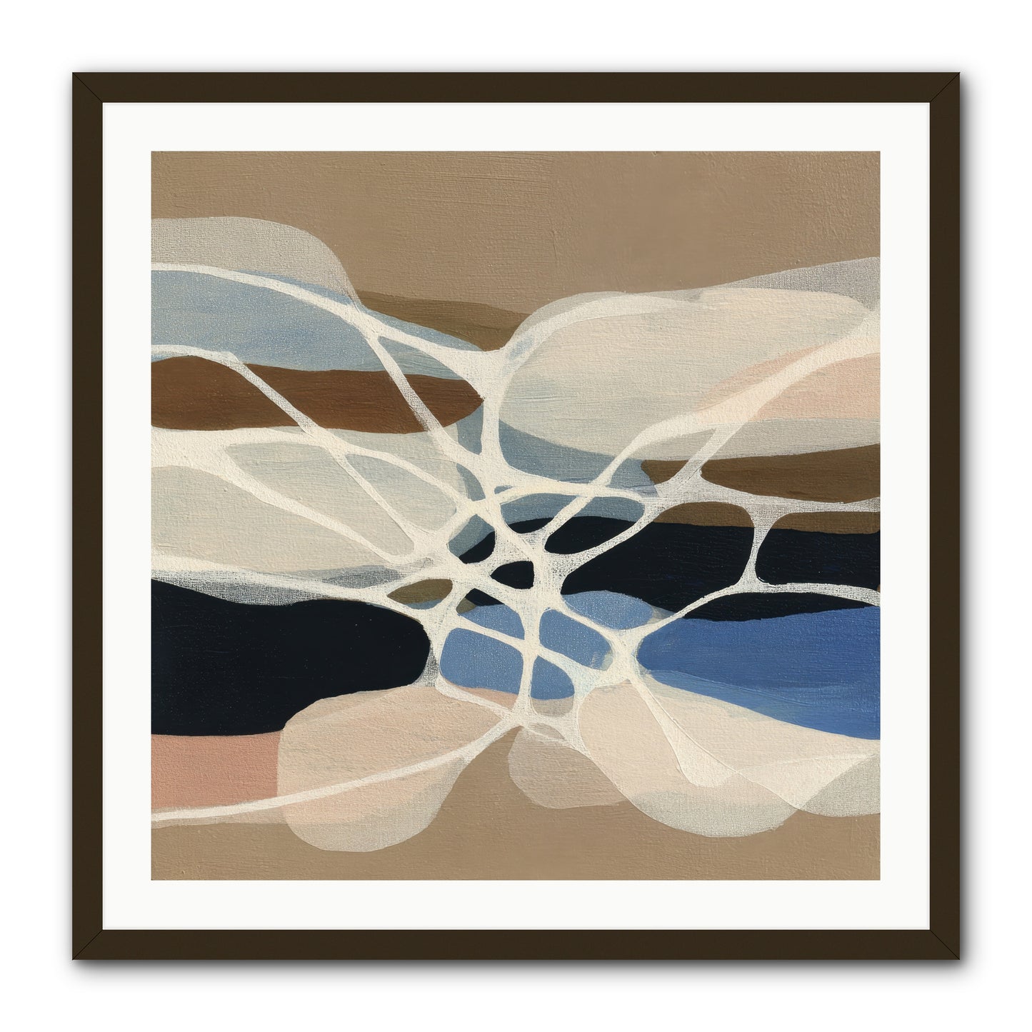 Fallow Reach -- Framed Print - Black 30x30