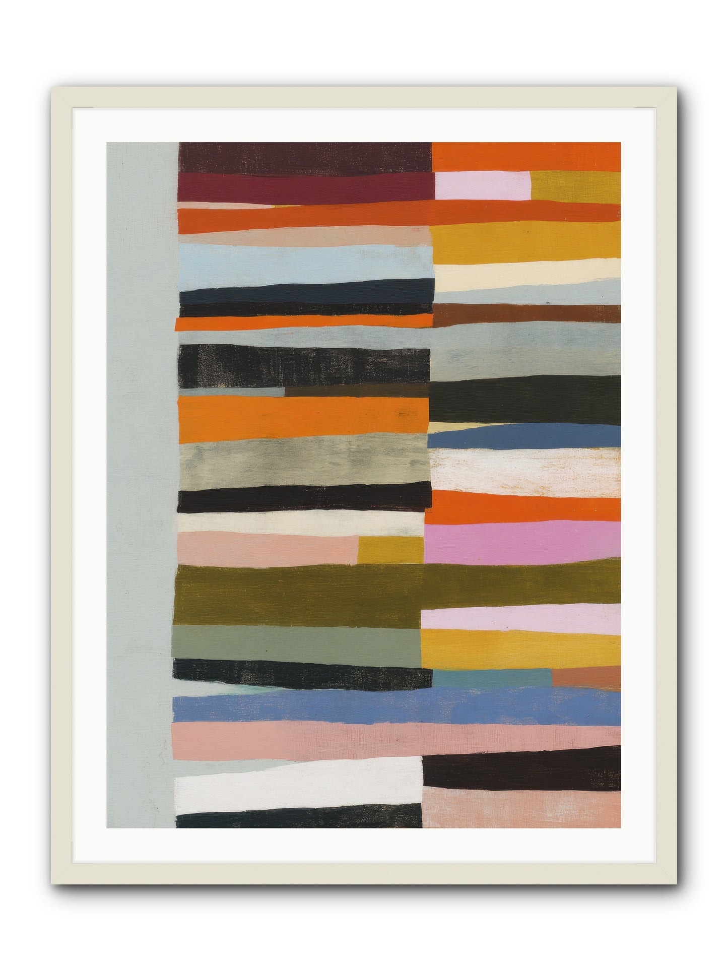Fallowbind Verge -- Framed Print - White 30x40