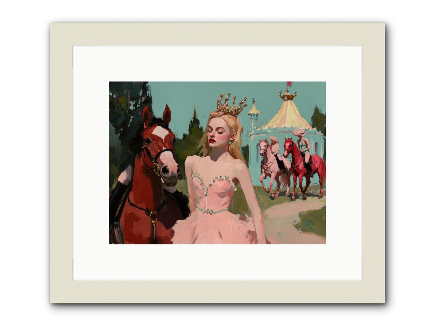 Farewell to Sequined DreamsREZ -- Framed Print - White 12x9