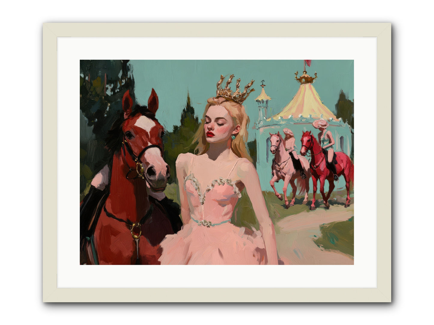 Farewell to Sequined DreamsREZ -- Framed Print - White 24x18