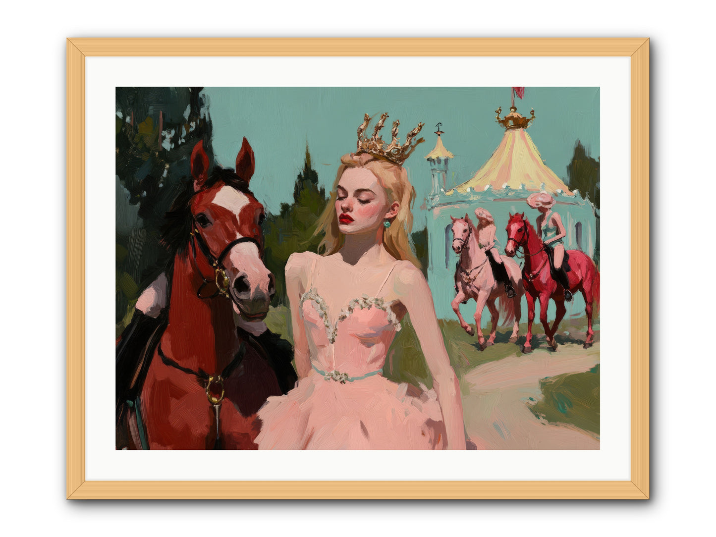 Farewell to Sequined DreamsREZ -- Framed Print - Natural 32x24