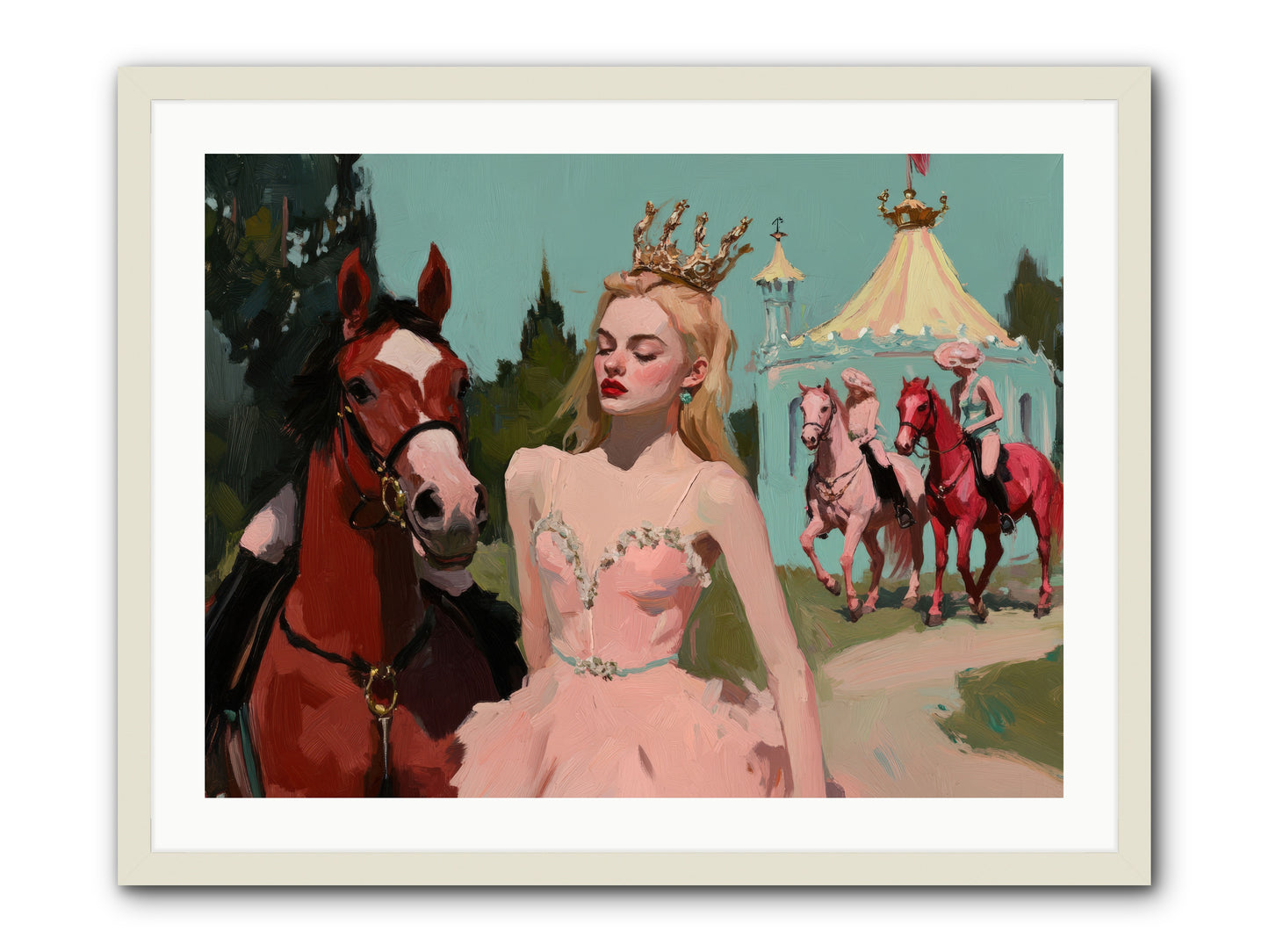 Farewell to Sequined DreamsREZ -- Framed Print - White 32x24