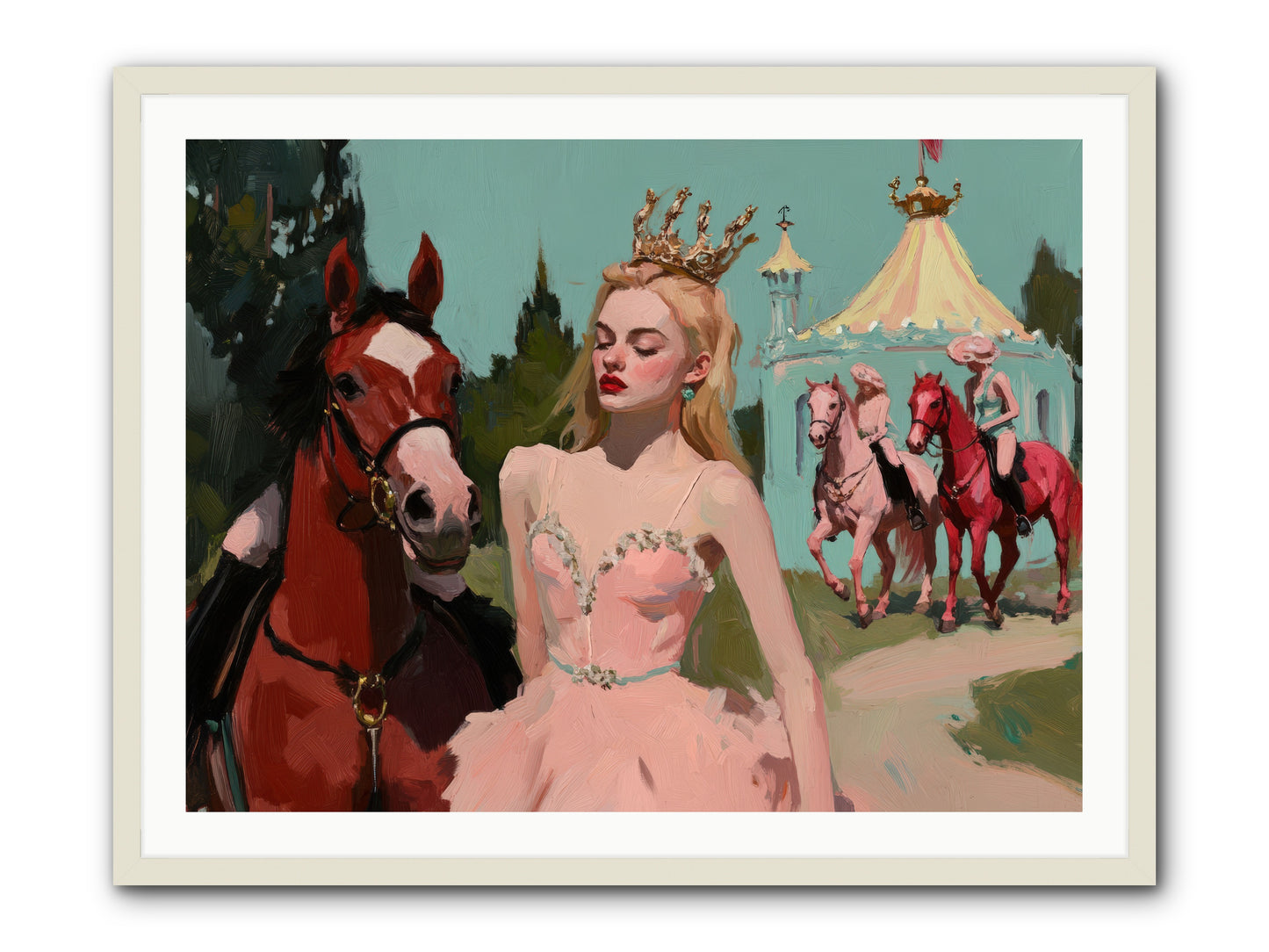 Farewell to Sequined DreamsREZ -- Framed Print - White 40x30
