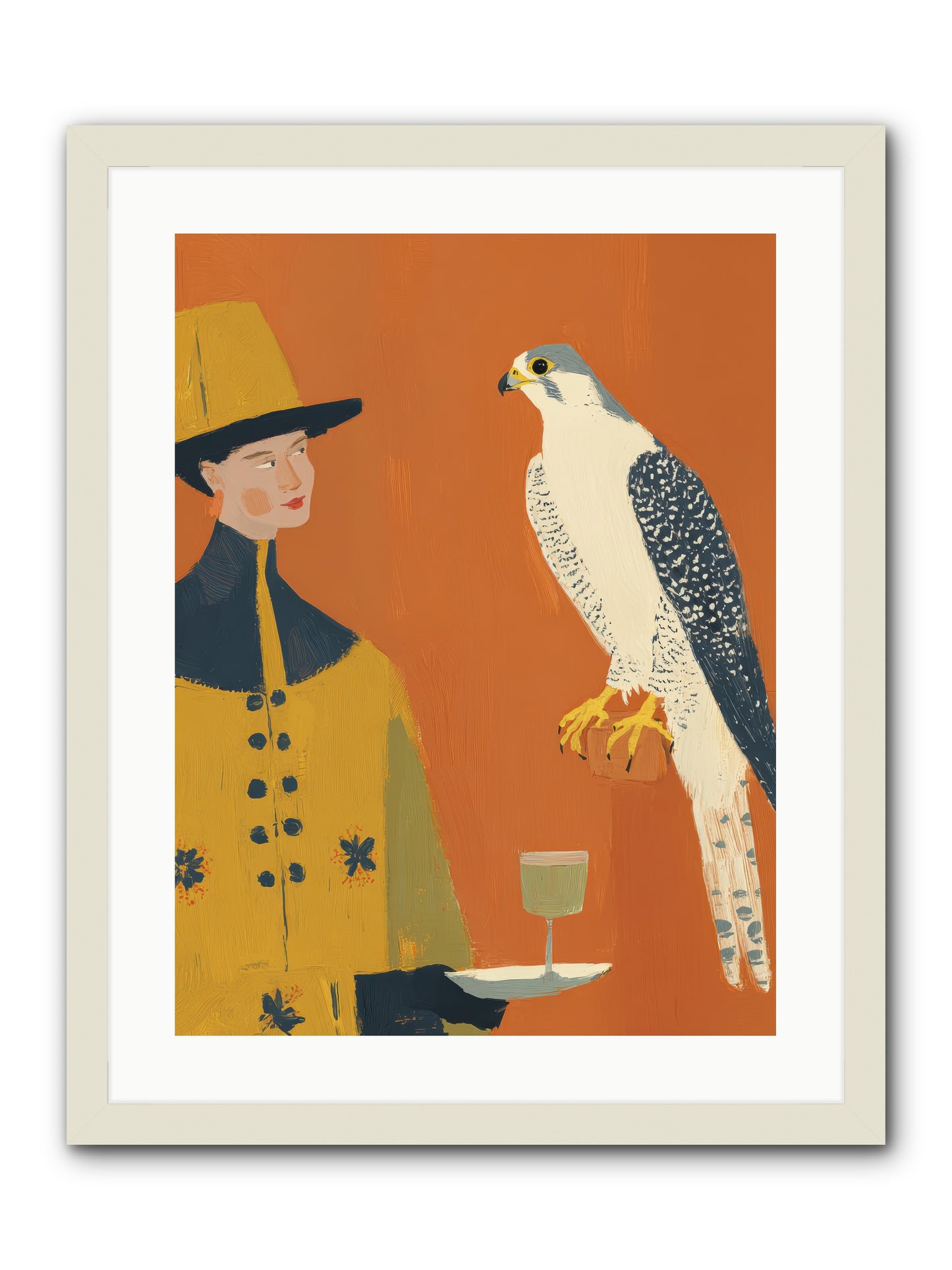 Fearless Affection -- Framed Print - White 18x24