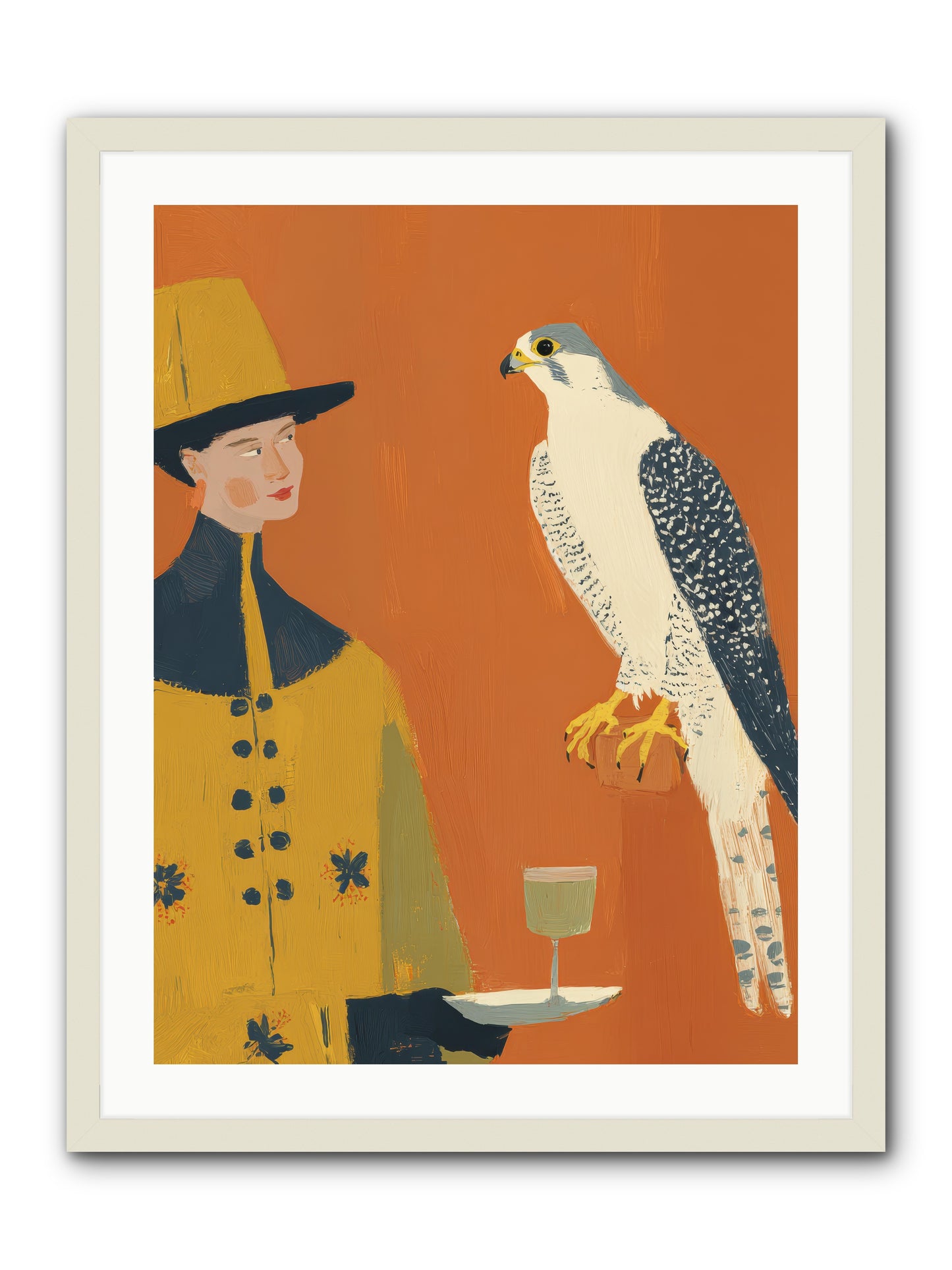 Fearless Affection -- Framed Print - White 24x32