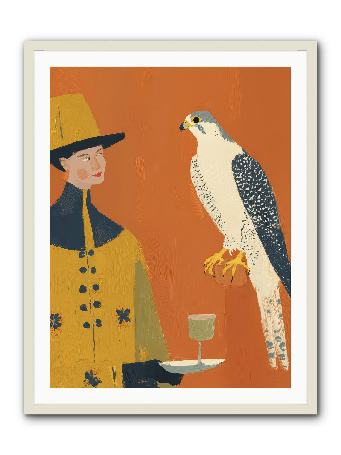 Fearless Affection -- Framed Print - White 30x40