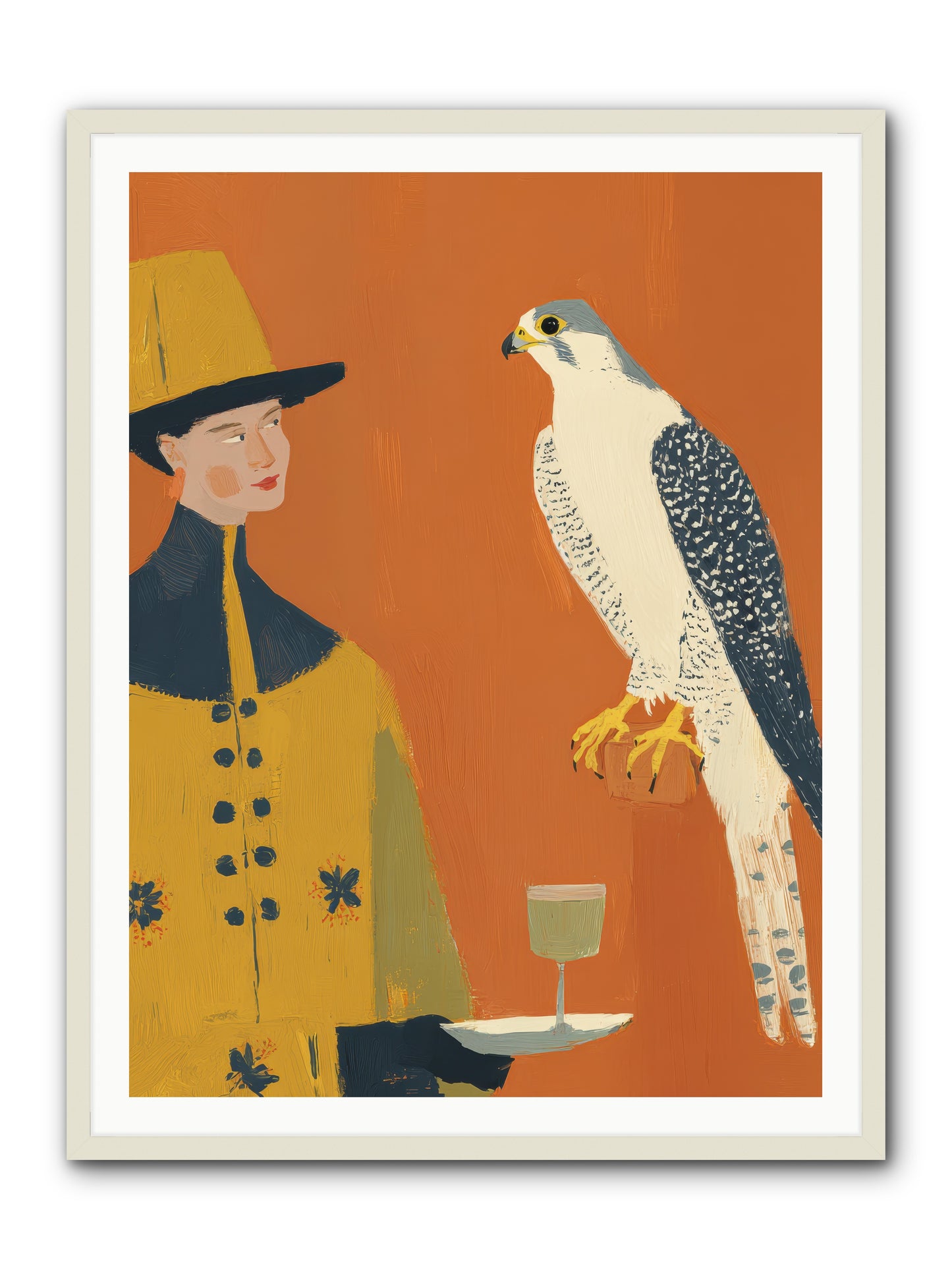 Fearless Affection -- Framed Print - White 36x48