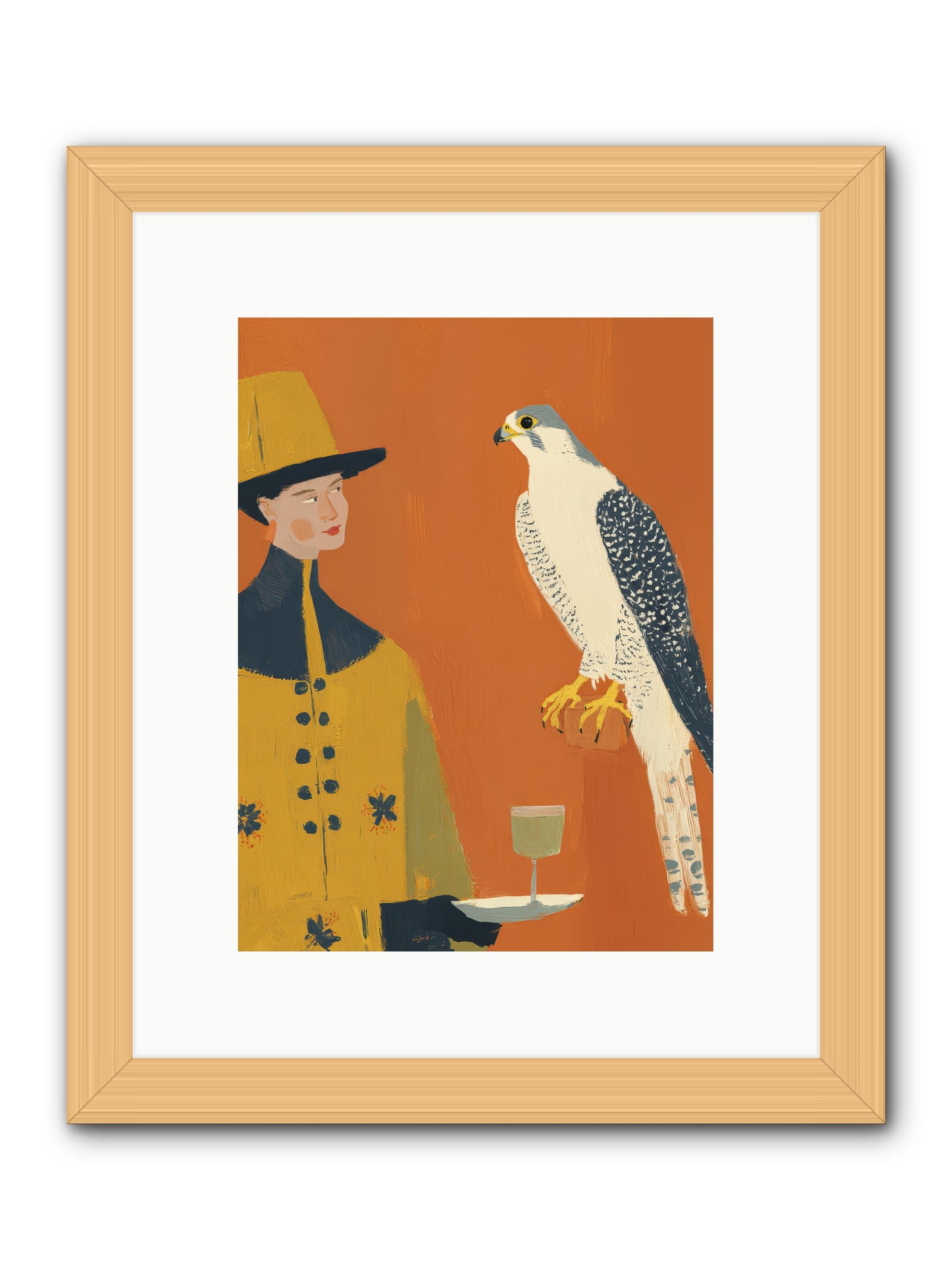 Fearless Affection -- Framed Print - Natural 9x12