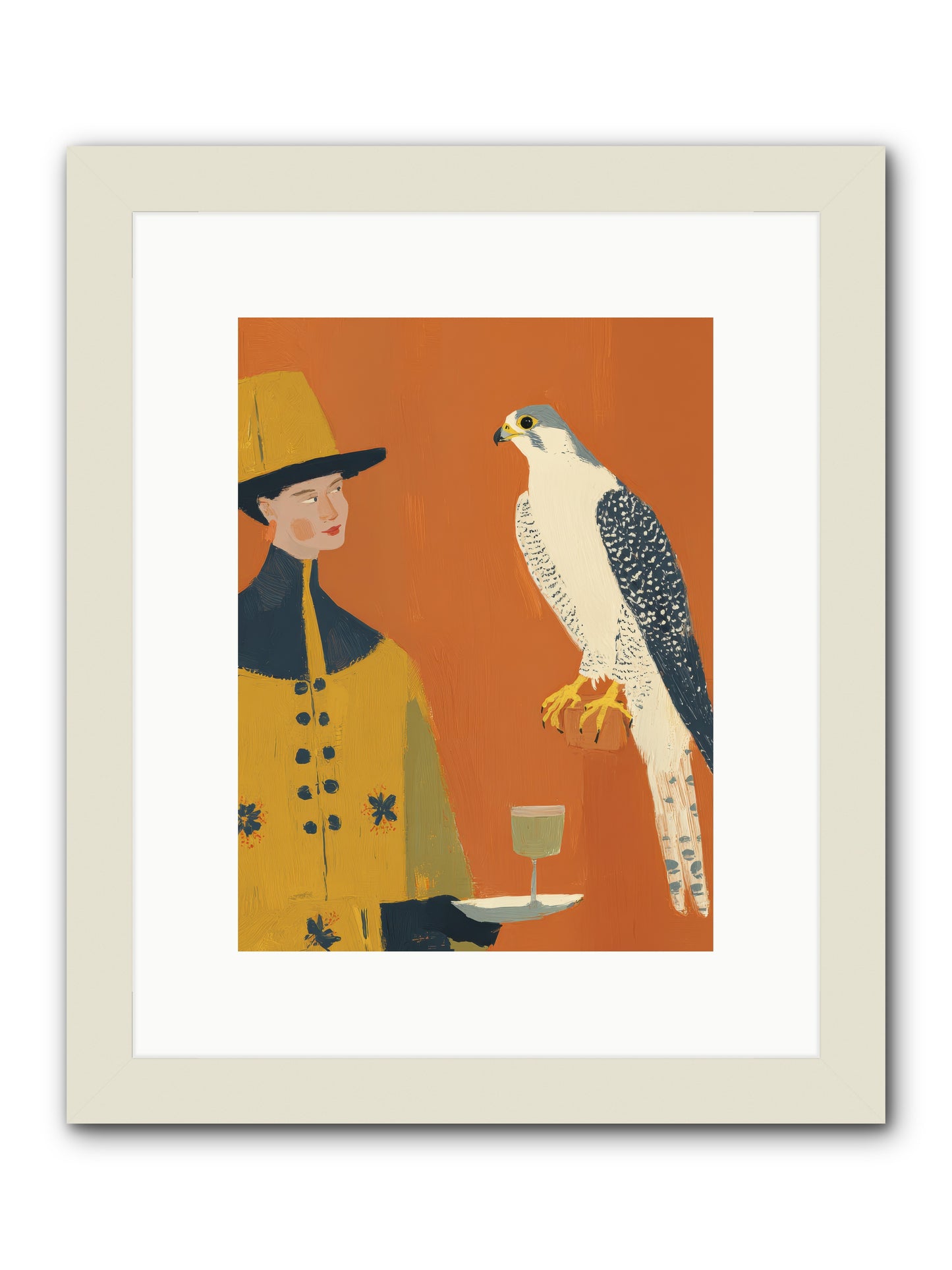 Fearless Affection -- Framed Print - White 9x12