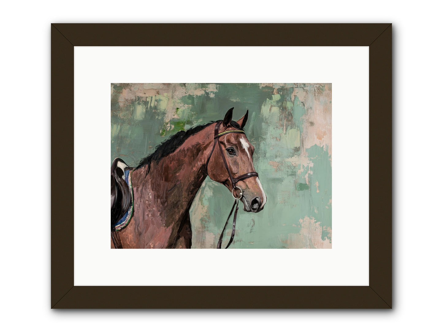 Fearless Warrior -- Framed Print - Black 12x9
